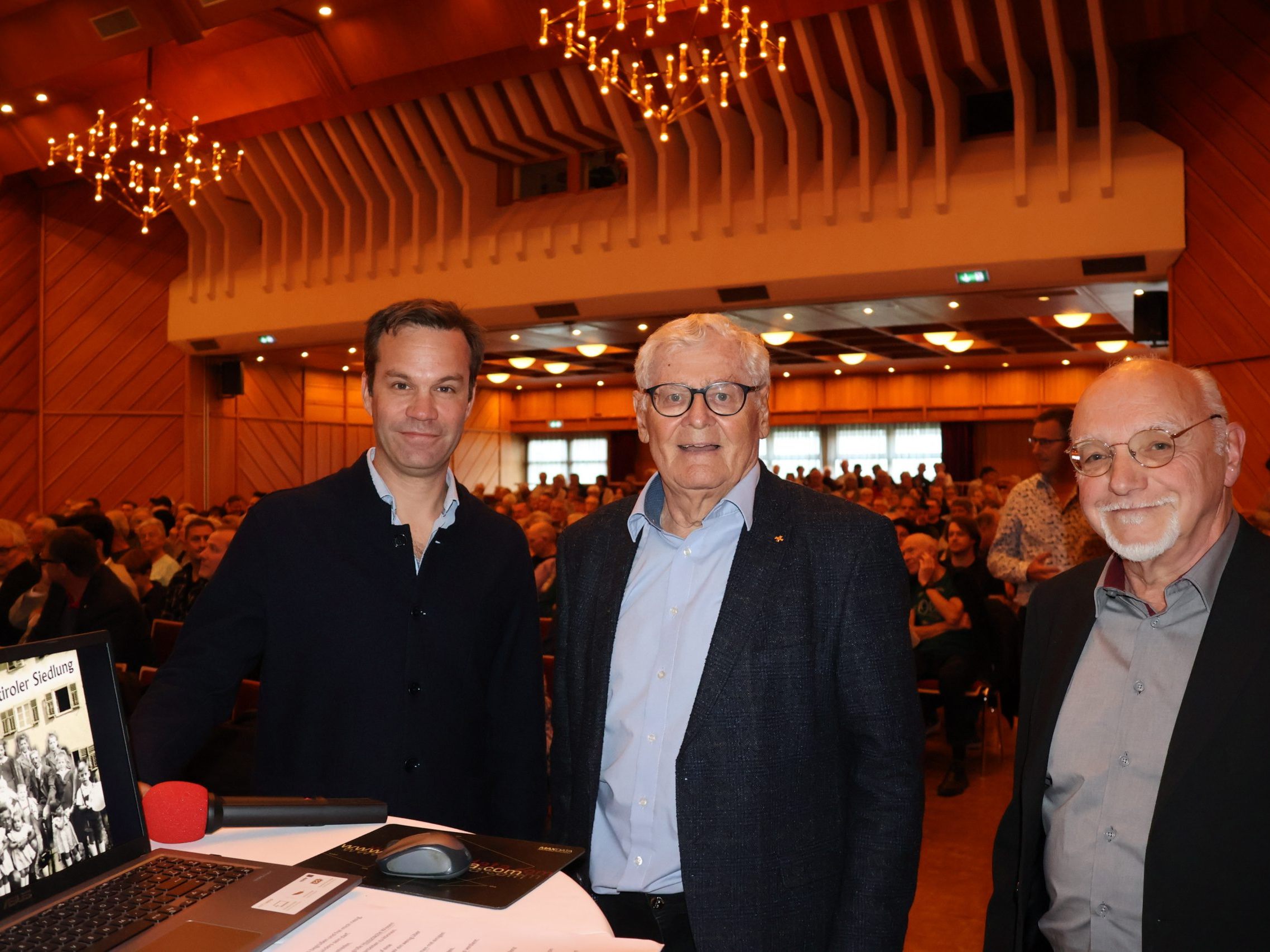 Bgm. Florian Themeßl-Huber, Josef Concin und Hans Fleisch