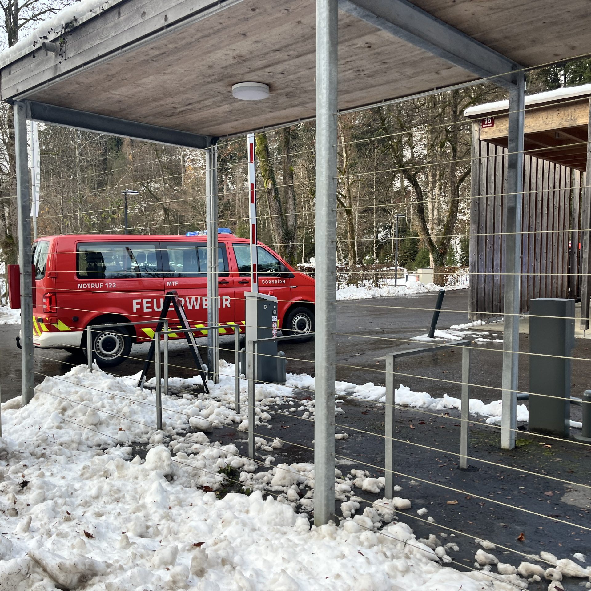 Einsatz beim Dornbirner Campingplatz