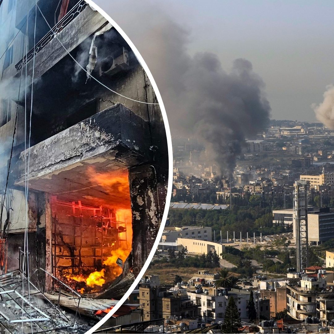 Explosionen im Zentrum von Beirut, achtstöckiges Wohnhaus völlig zerstört