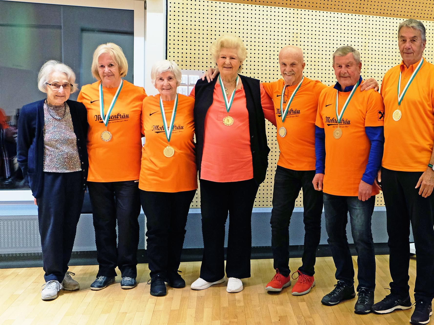 Die Kegler-Siegergruppe des Vereins VORARLBERG-50plus, Dornbirn, freuten sich über ihre Erfolge Die Kegler-Siegergruppe des Vereins VORARLBERG-50plus, Dornbirn, freuten sich über ihre Erfolge