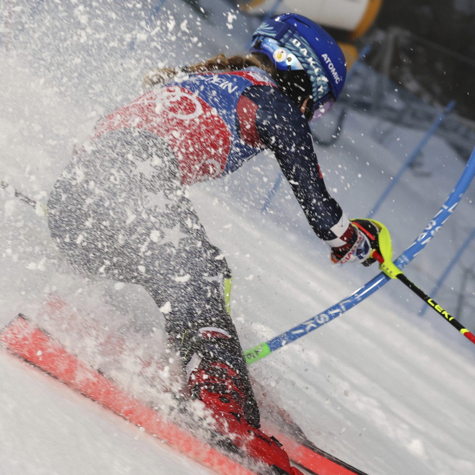 Mikaela Shiffrin führt in Levi mit großem Abstand.