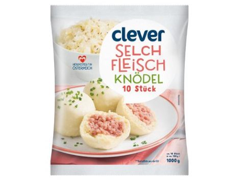 REWE informiert über den Rückruf von Clever Selchfleischknödel.