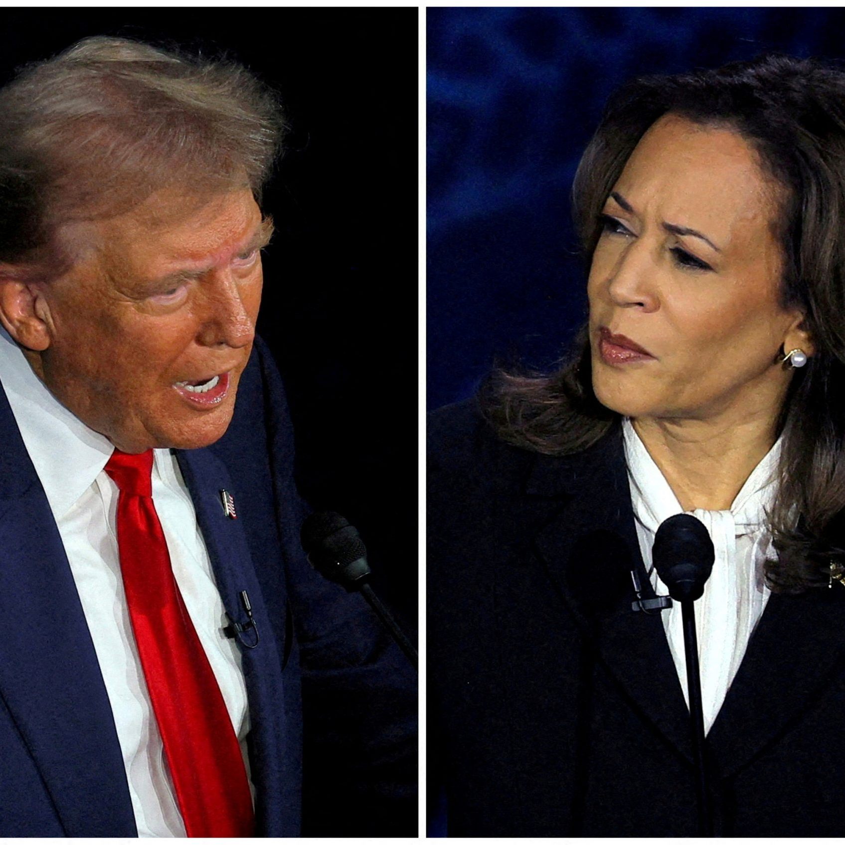 US-Wahl 2024: Trump versus Harris.
