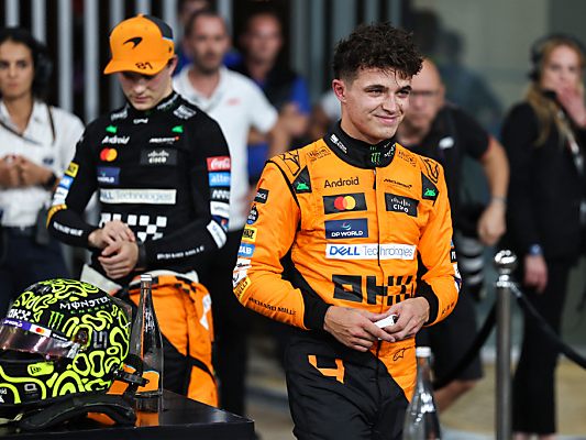 Norris (vorne) und Piastri (hinten) greifen nach der Team-WM Norris (vorne) und Piastri (hinten) greifen nach der Team-WM