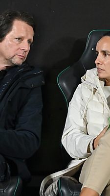 Irene Fuhrmann mit ÖFB-Sportdirektor Peter Schöttel