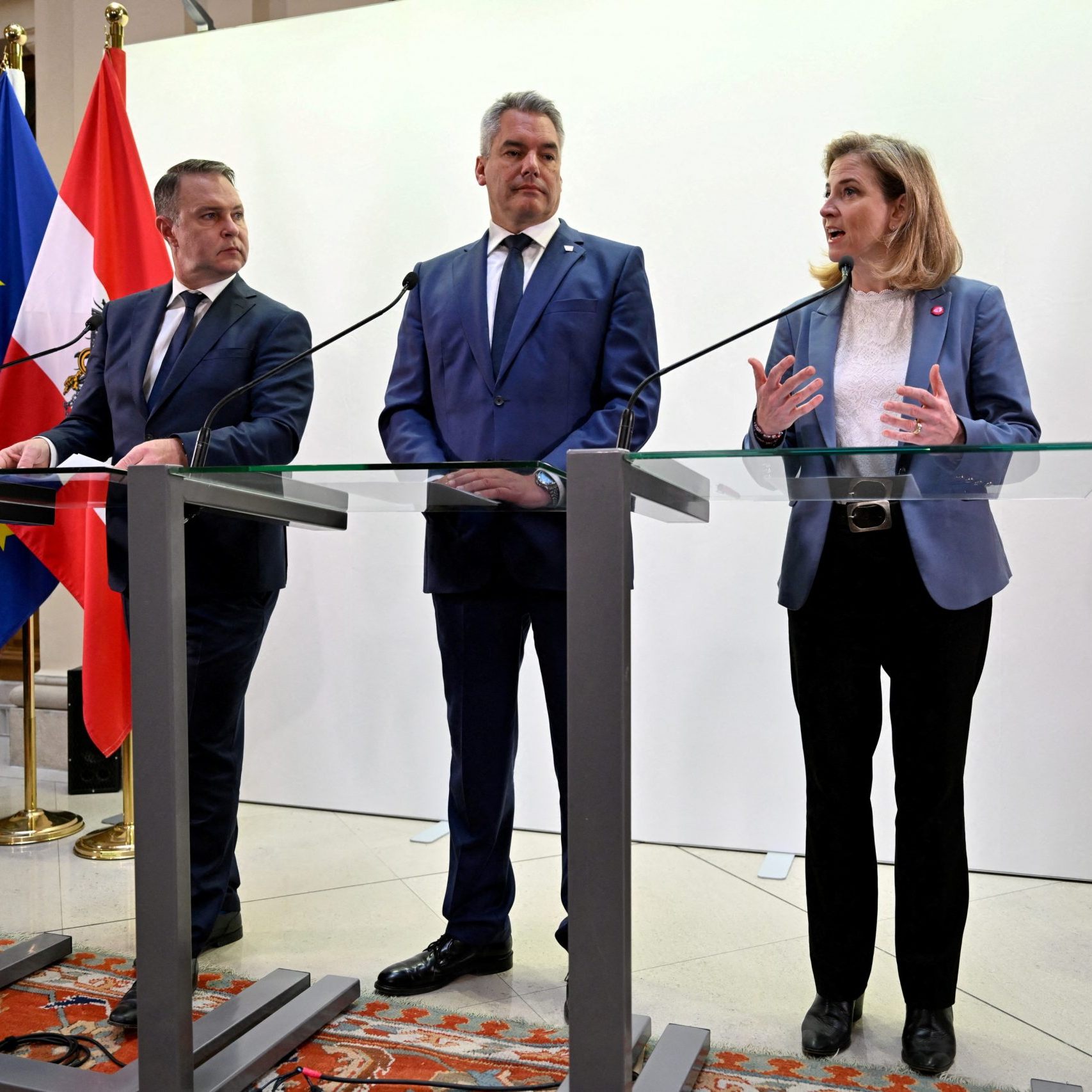 ÖVP, SPÖ und NEOS müssen sich auf Einsparungsrahmen einigen.