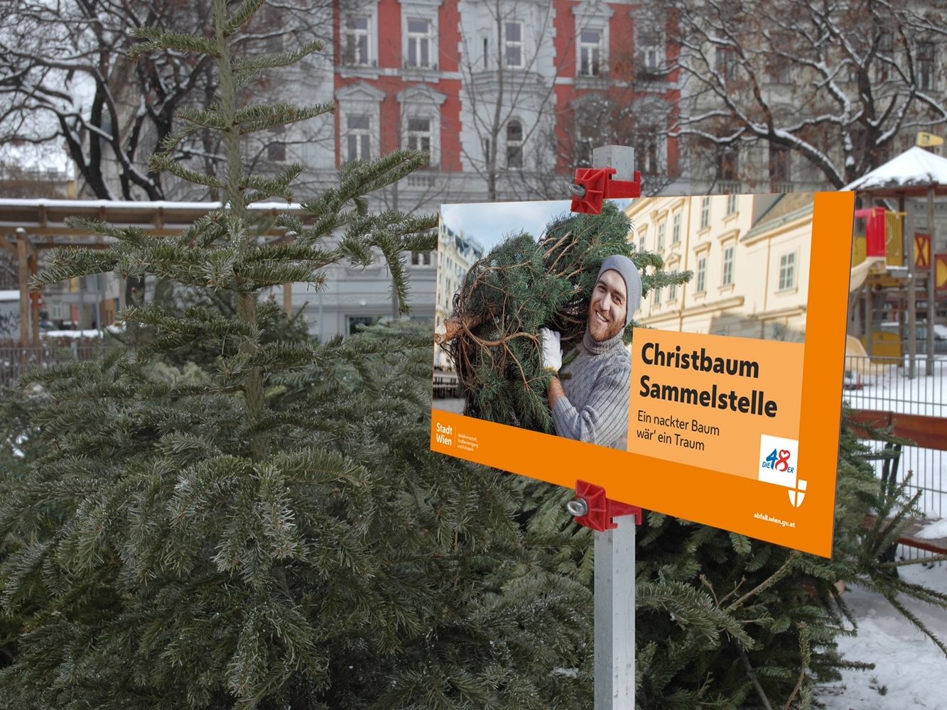 Die Christbaum-Sammelstellen in Wien sind bis 18. Jänner geöffnet.