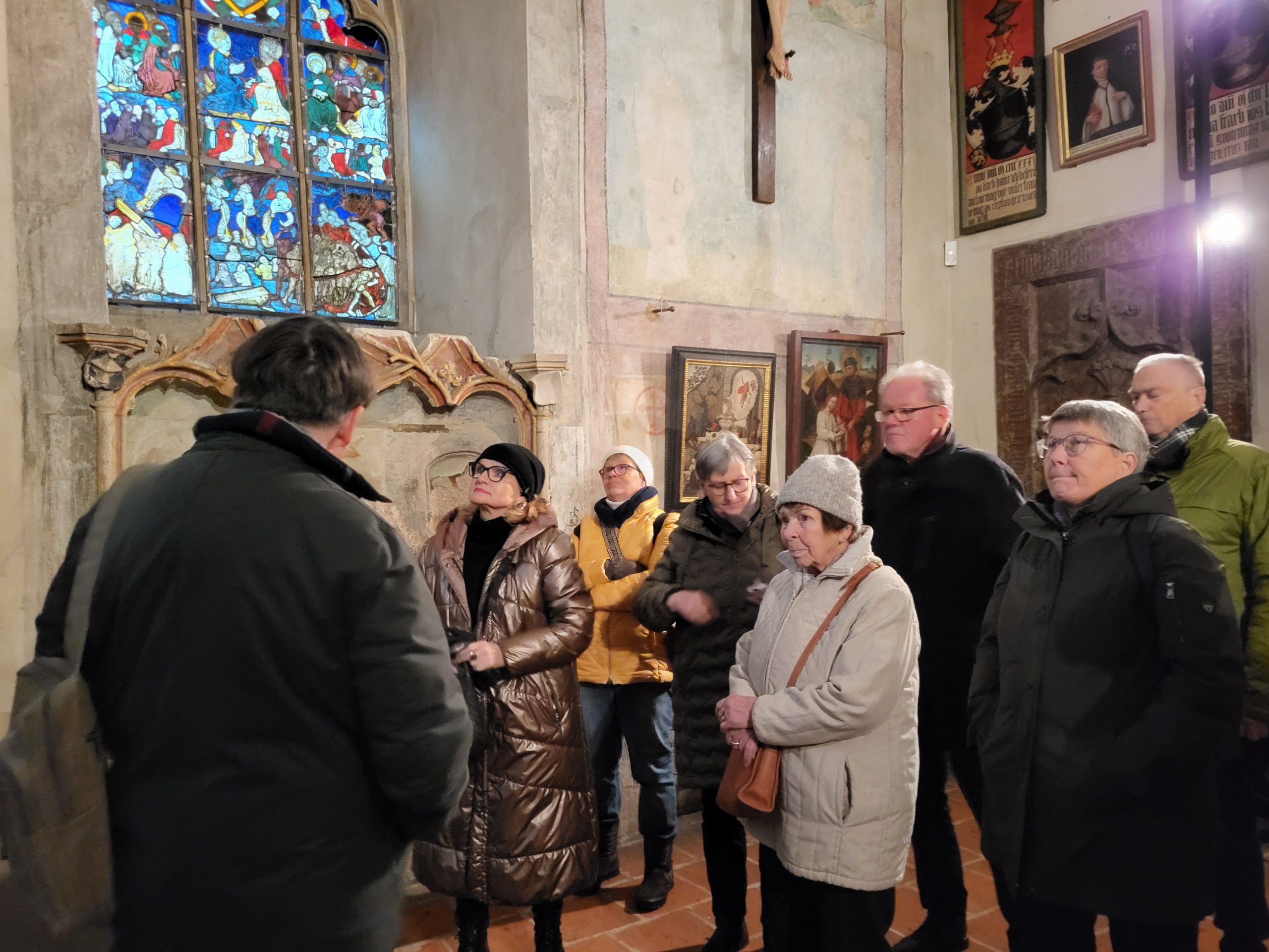 Ein Teil der Gruppe im Münster. Ein Teil der Gruppe im Münster.