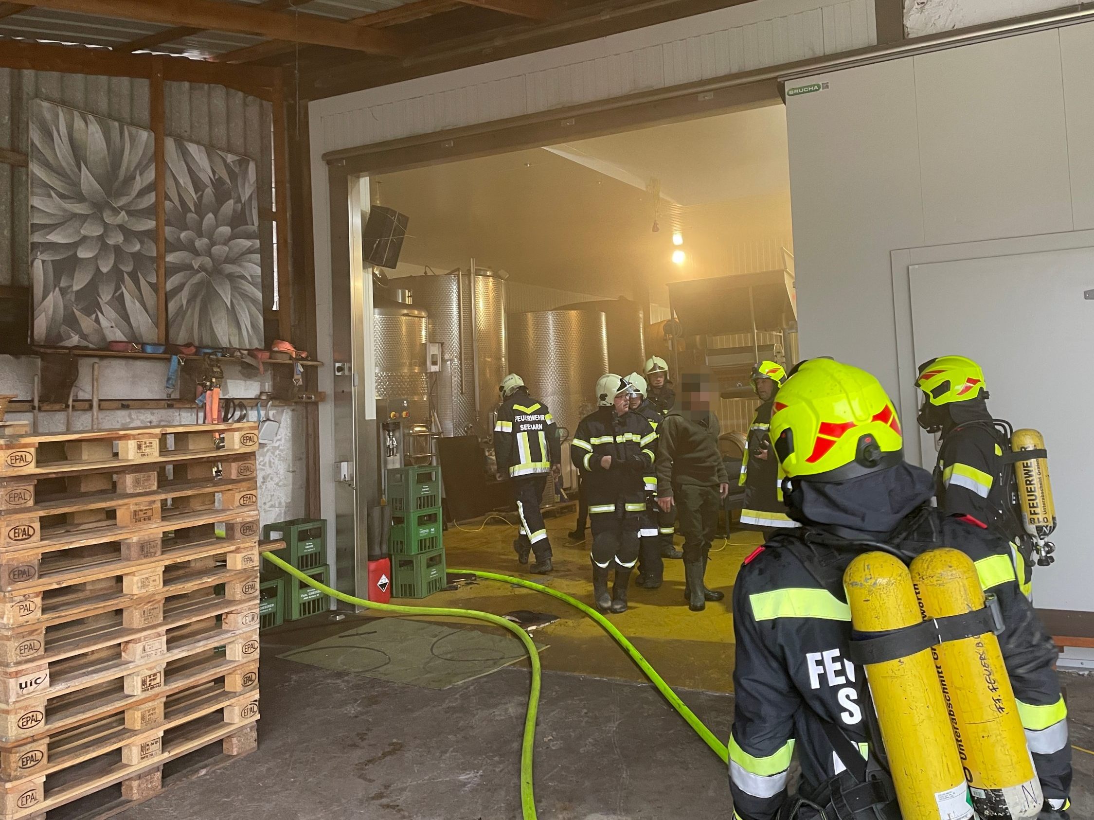Bauernhof-Brand in Niederösterreich.