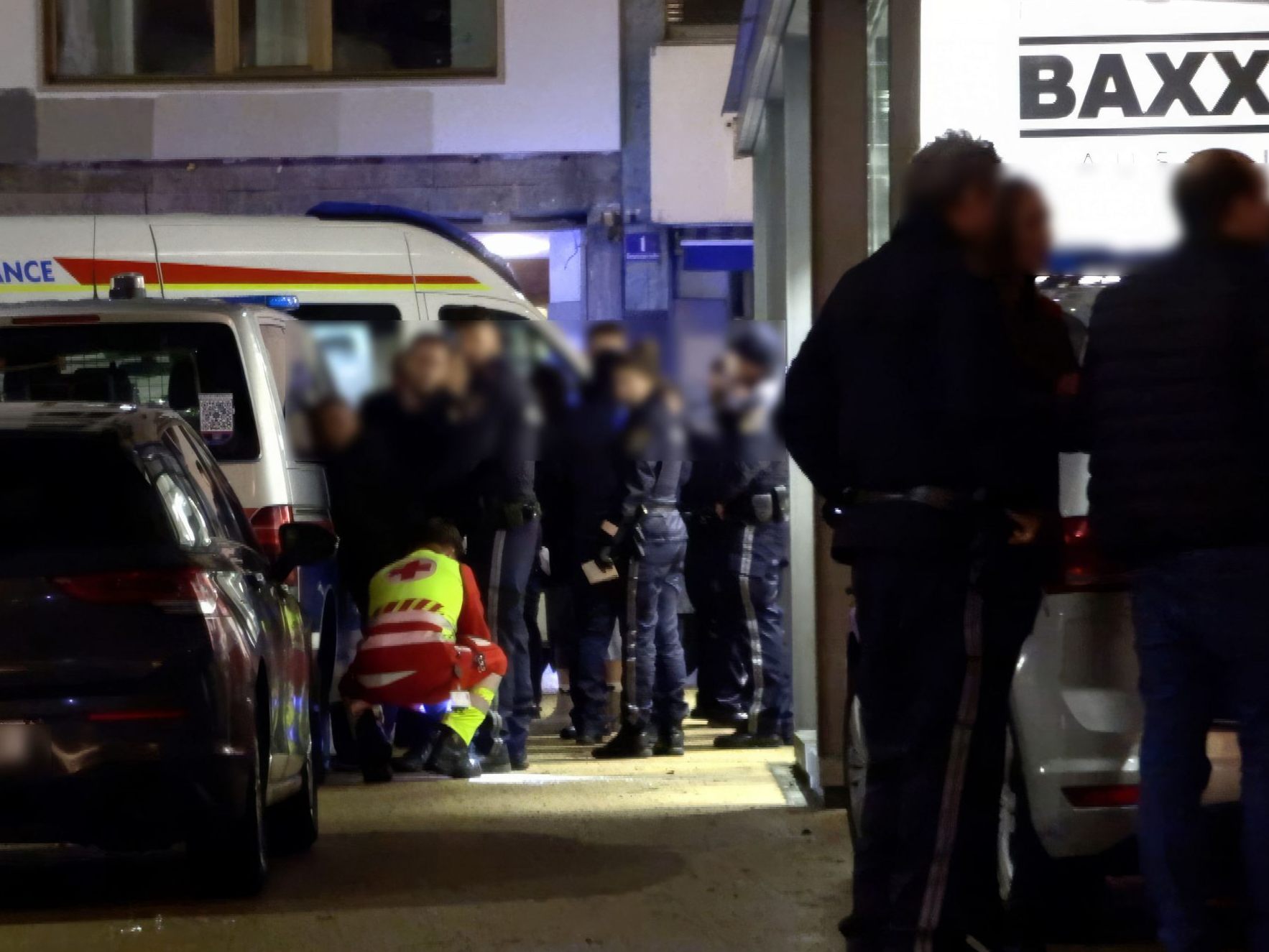 Großeinsatz in der Bregenzer Innenstadt wegen einer Massenschlägerei.