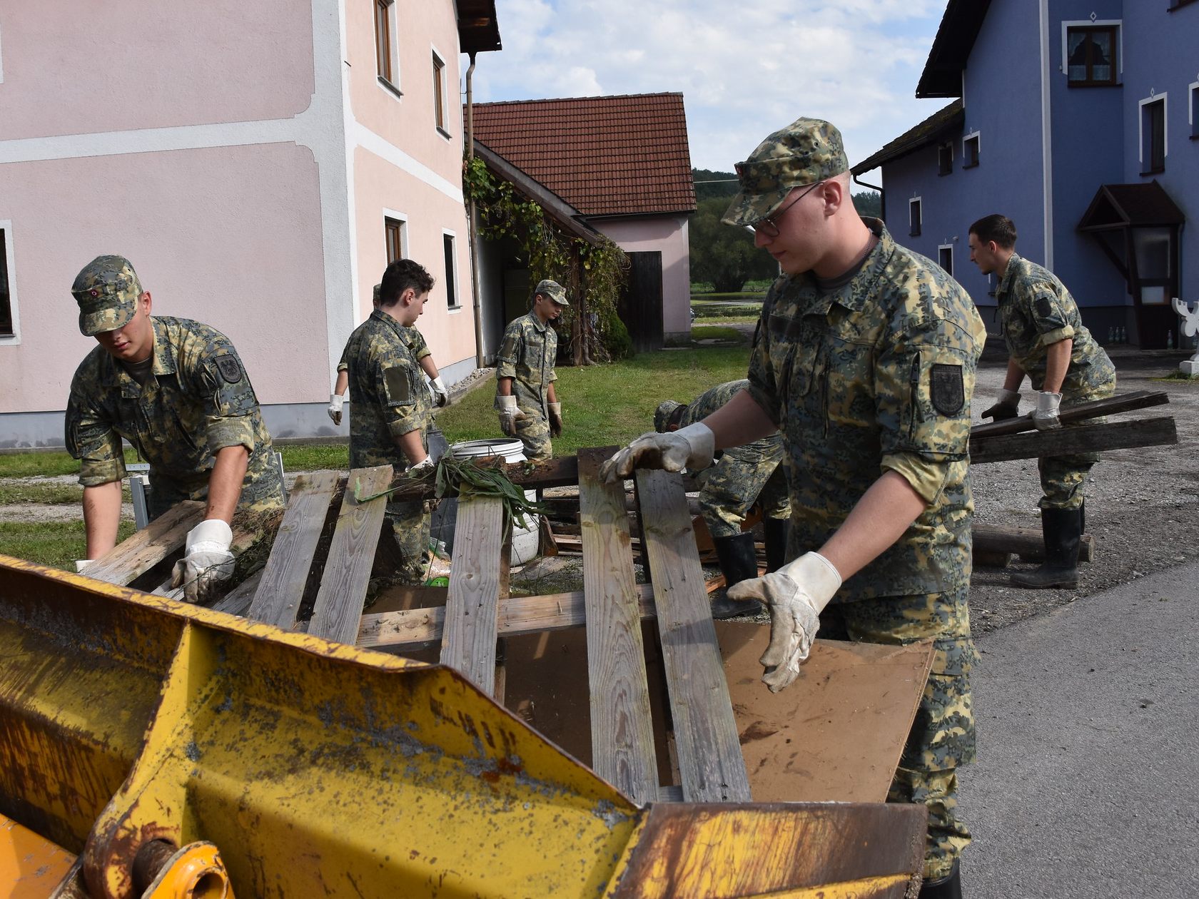 Das Bundesheer half nach dem Unwetter in NÖ.