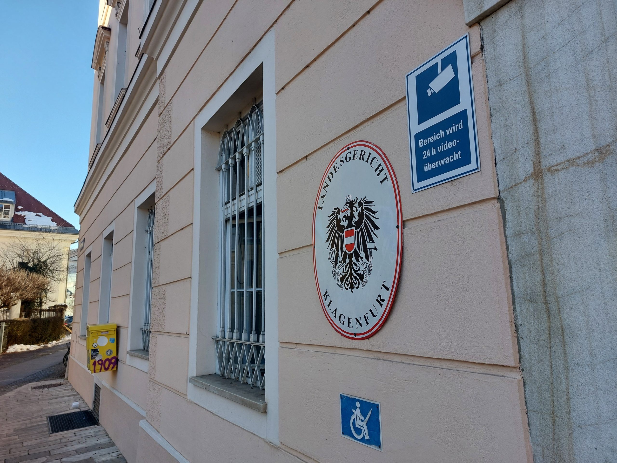 22-Jähriger fasste Haft aus. Im Bild: Das Landesgericht Klagenfurt.