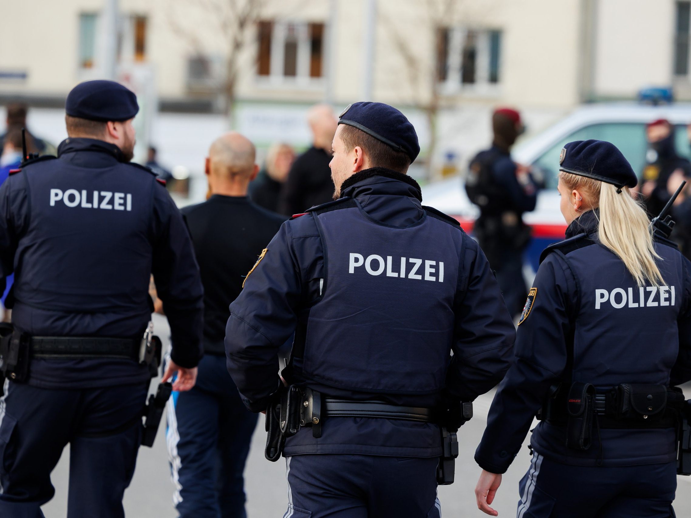 Polizeieinsatz am Südtiroler Platz.