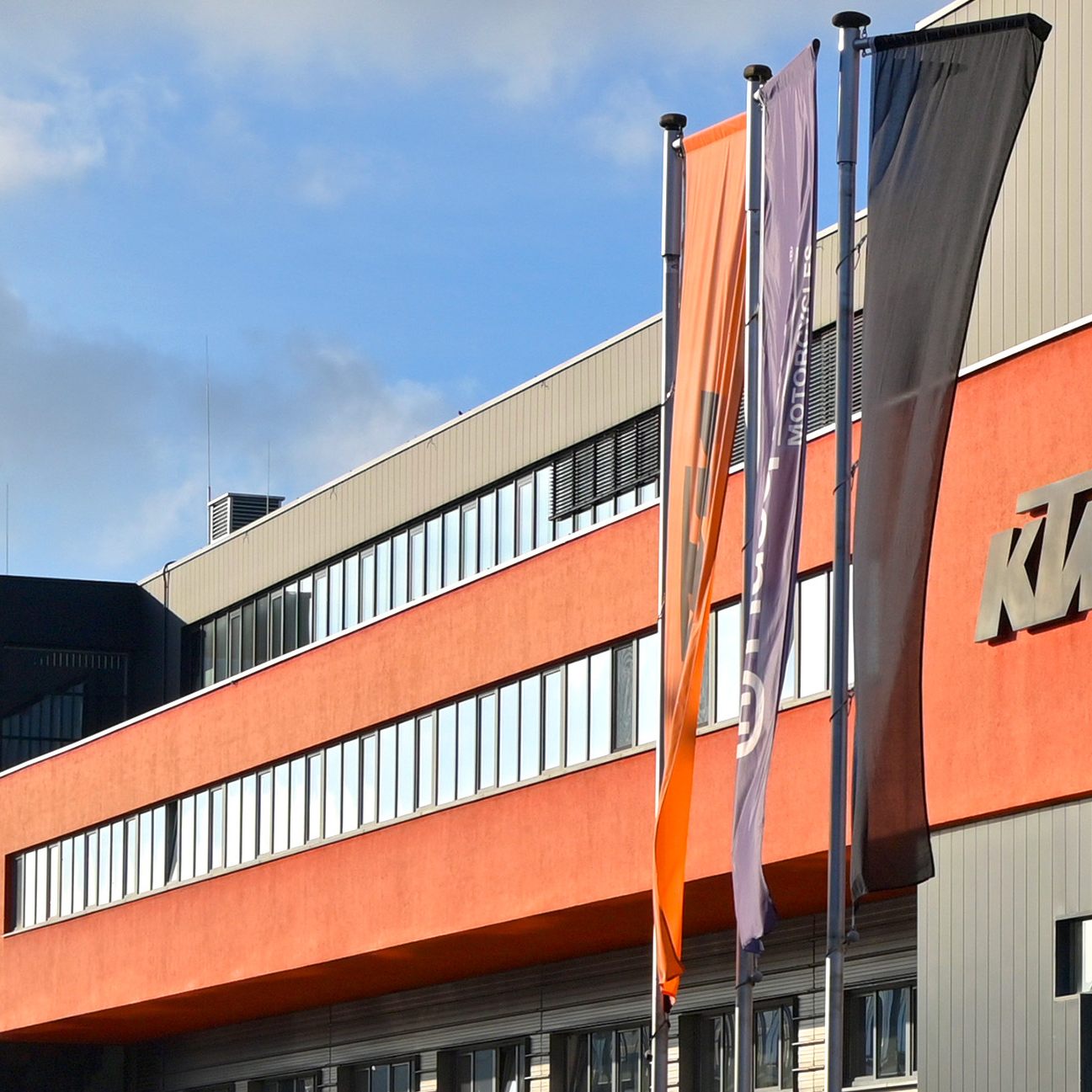 Außenansicht des KTM AG-Werks in Mattighofen.