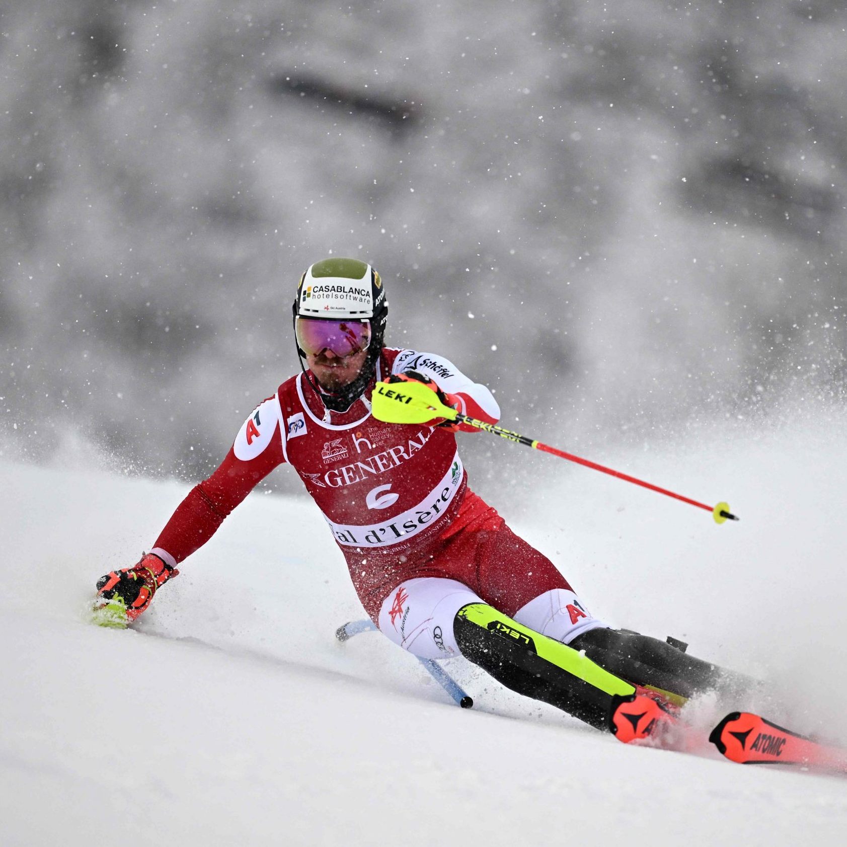 Feller in Val d'Isere auf Podestkurs