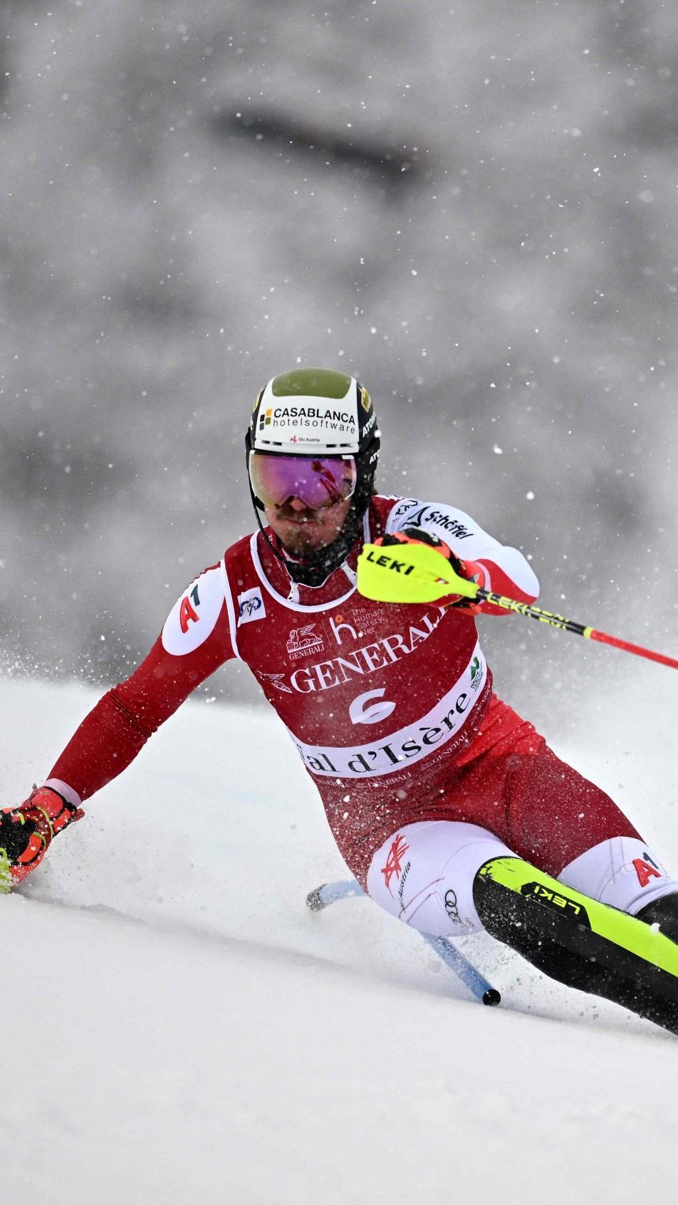 Feller in Val d'Isere auf Podestkurs