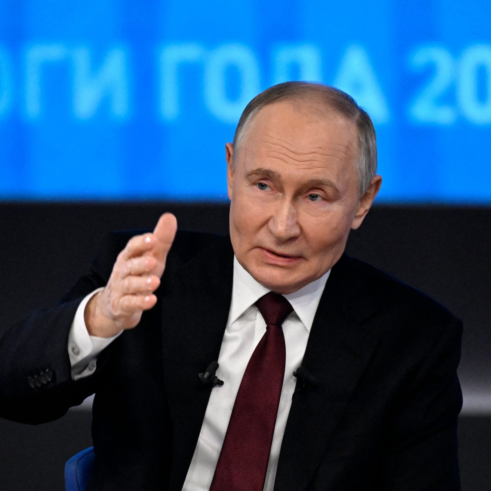 Putin bei seiner jährlichen Pressekonferenz in Moskau.