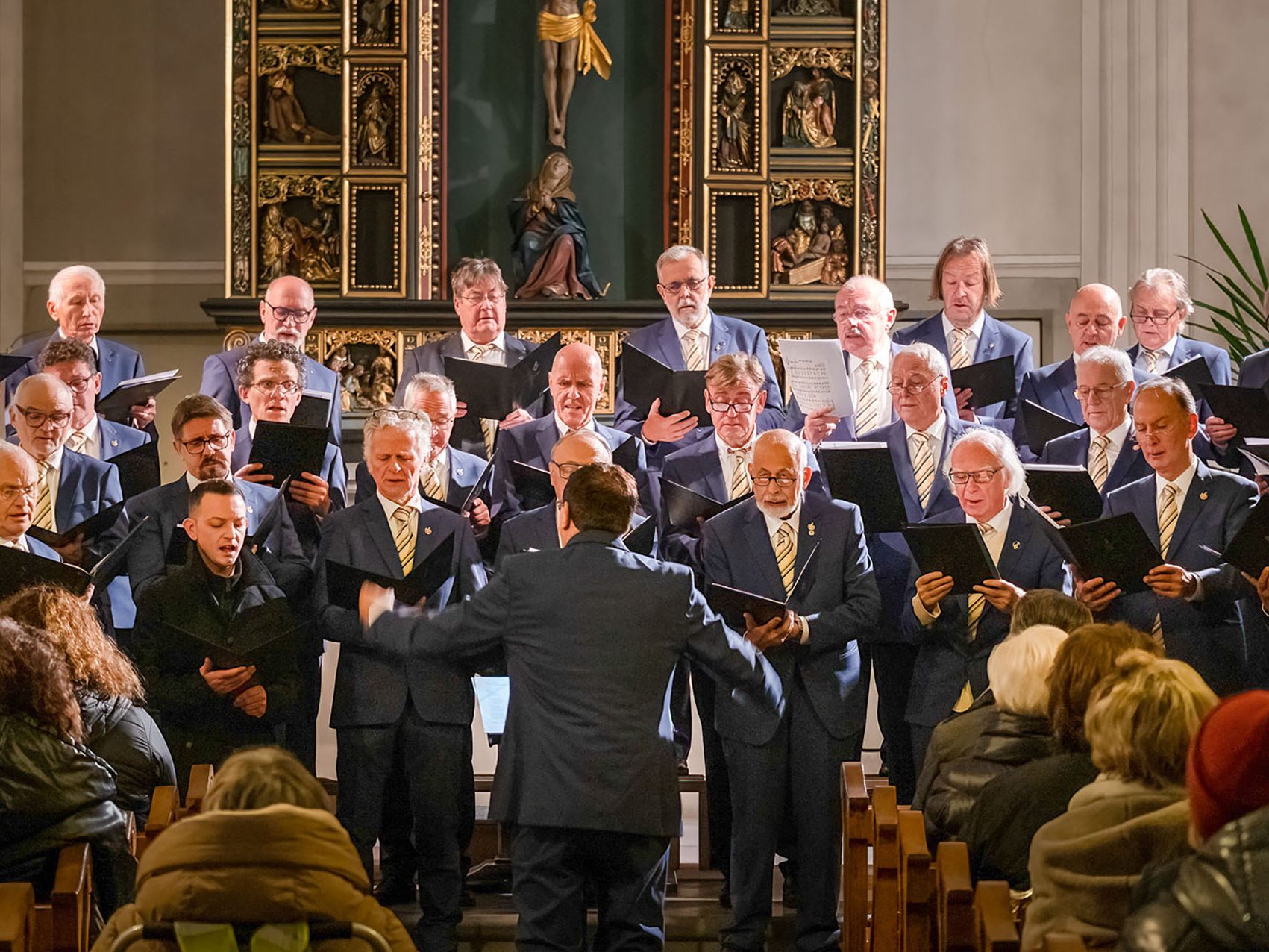 Der Bregenzer Männerchor bei einem seiner Weihnachtskonzerte in der Seekapelle. Der Bregenzer Männerchor bei einem seiner Weihnachtskonzerte in der Seekapelle.