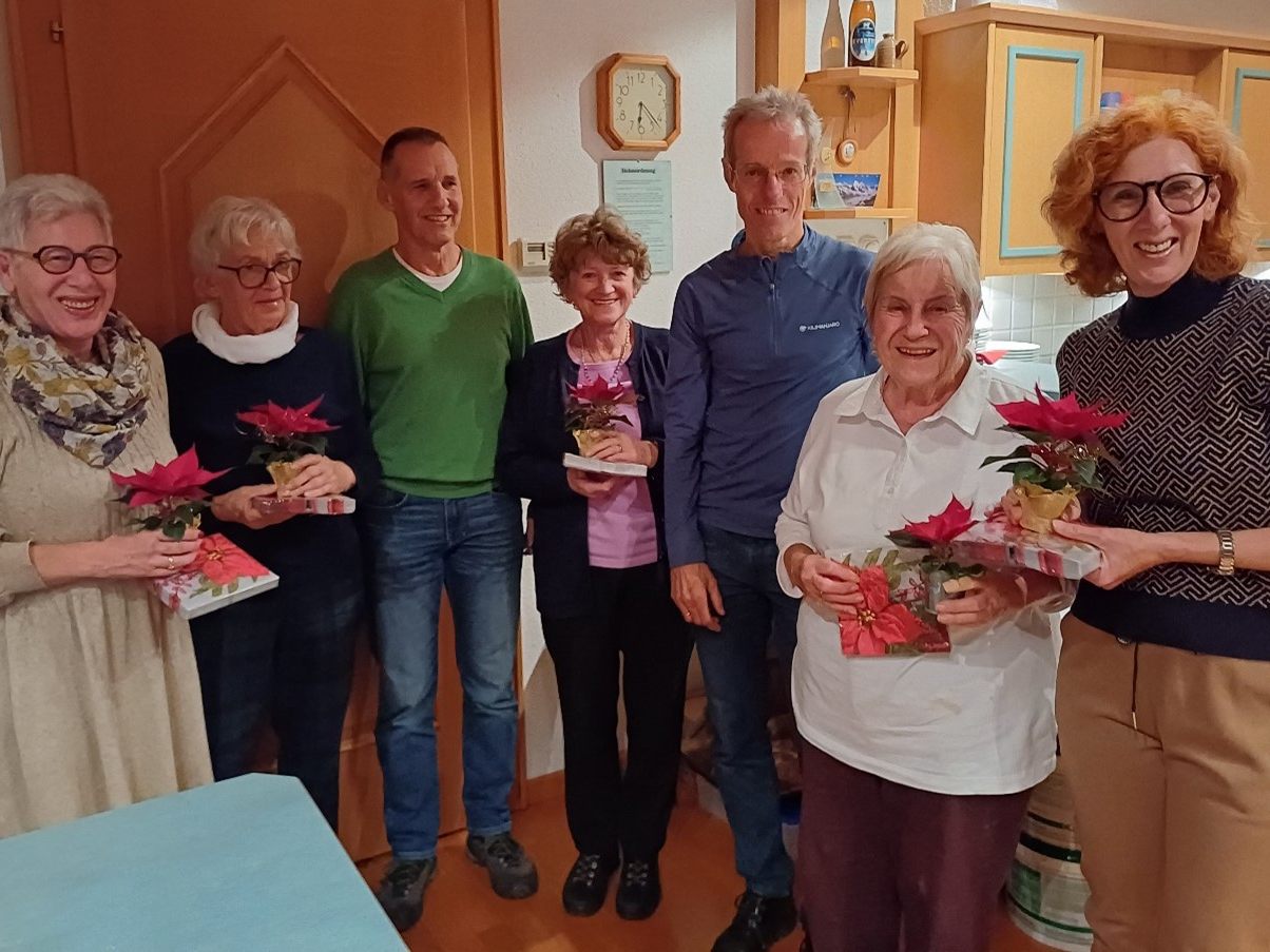 Die Senioren vom Alpenverein Rankweil hielten Rückschau auf 2024.