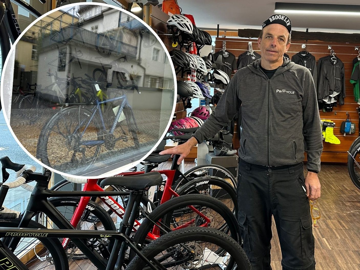 Pro Cycle hat einen zusätzlichen Ausstellungsraum gefunden. Pro Cycle hat einen zusätzlichen Ausstellungsraum gefunden.