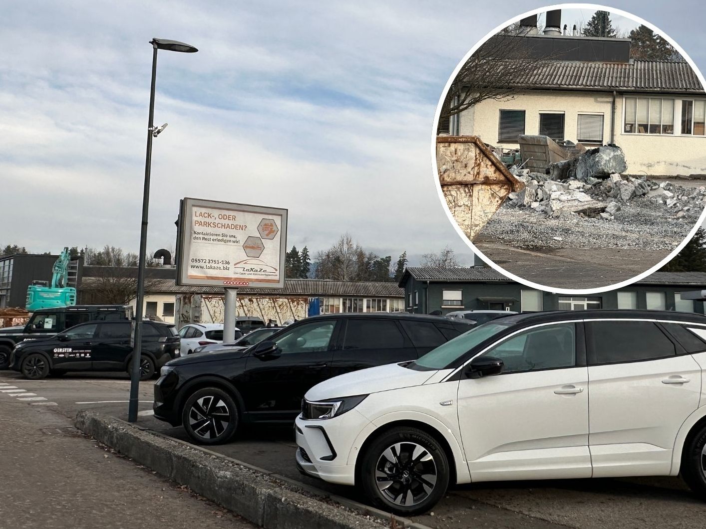 Auf dem Firmengelände des Autohauses Gerster tut sich was.