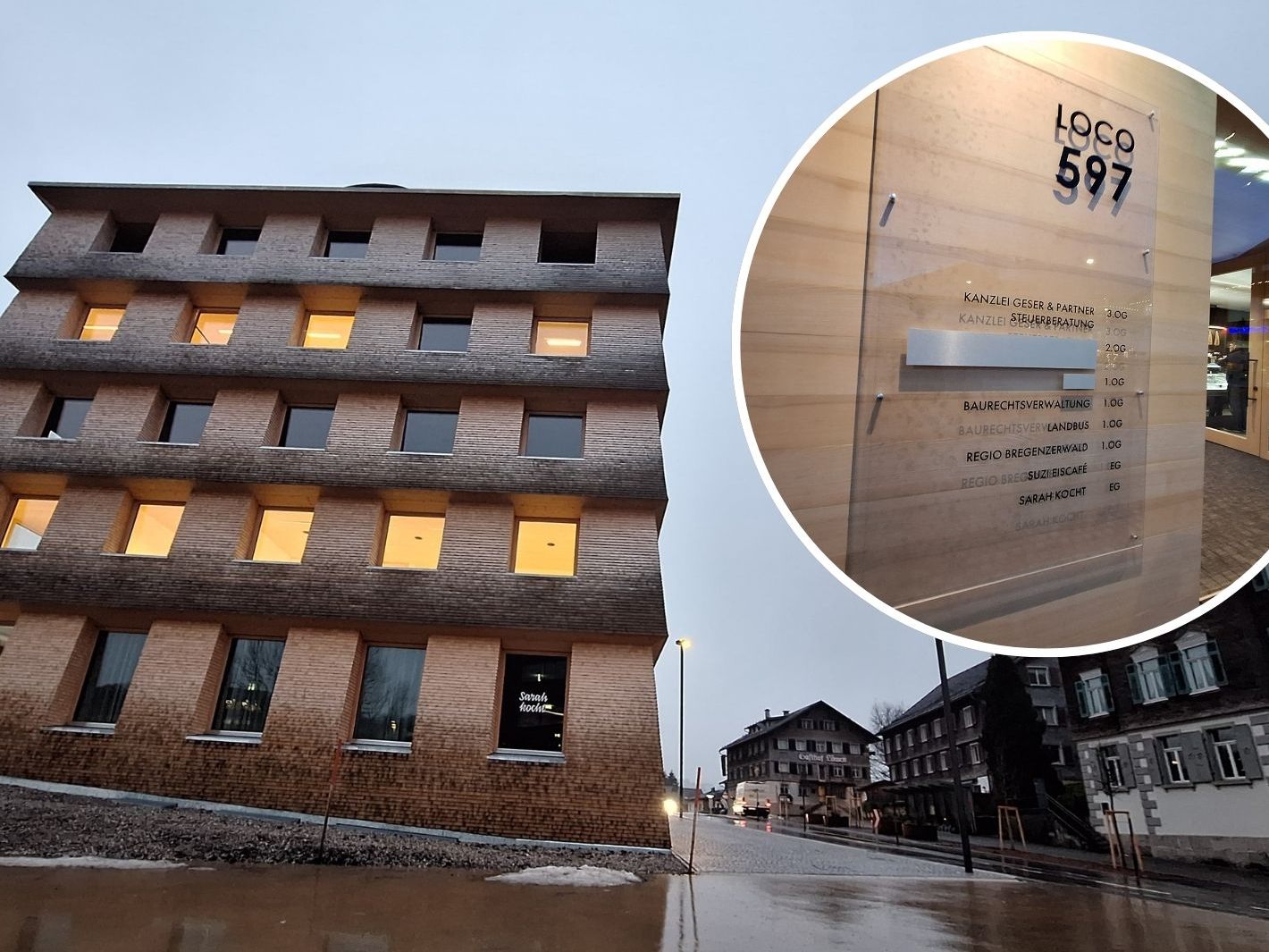 Warum wurden zwei Schriftzüge beim Posthus abgeklebt?