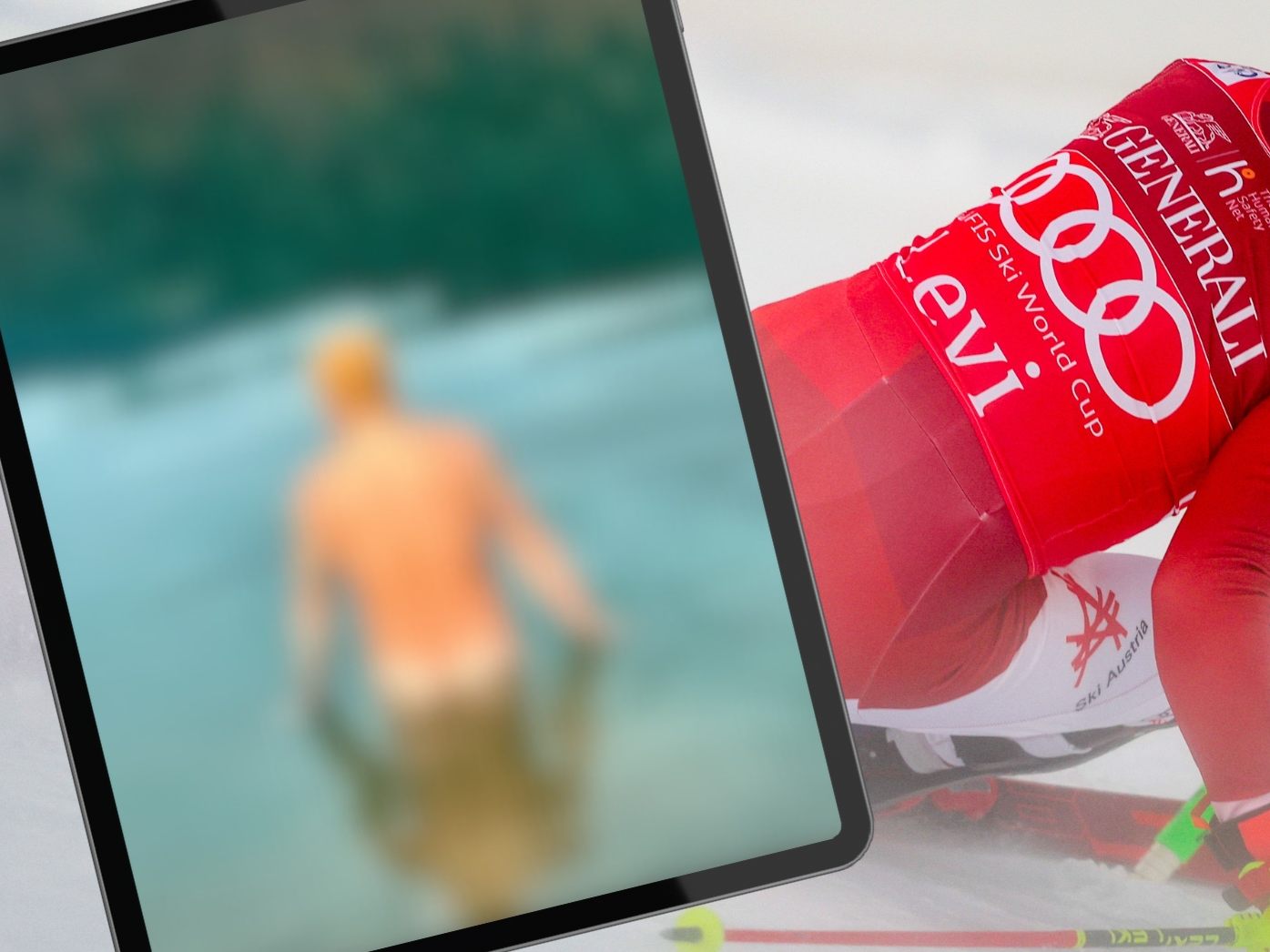 Manuel Feller zeigt seinen Fans nackte Tatsachen.