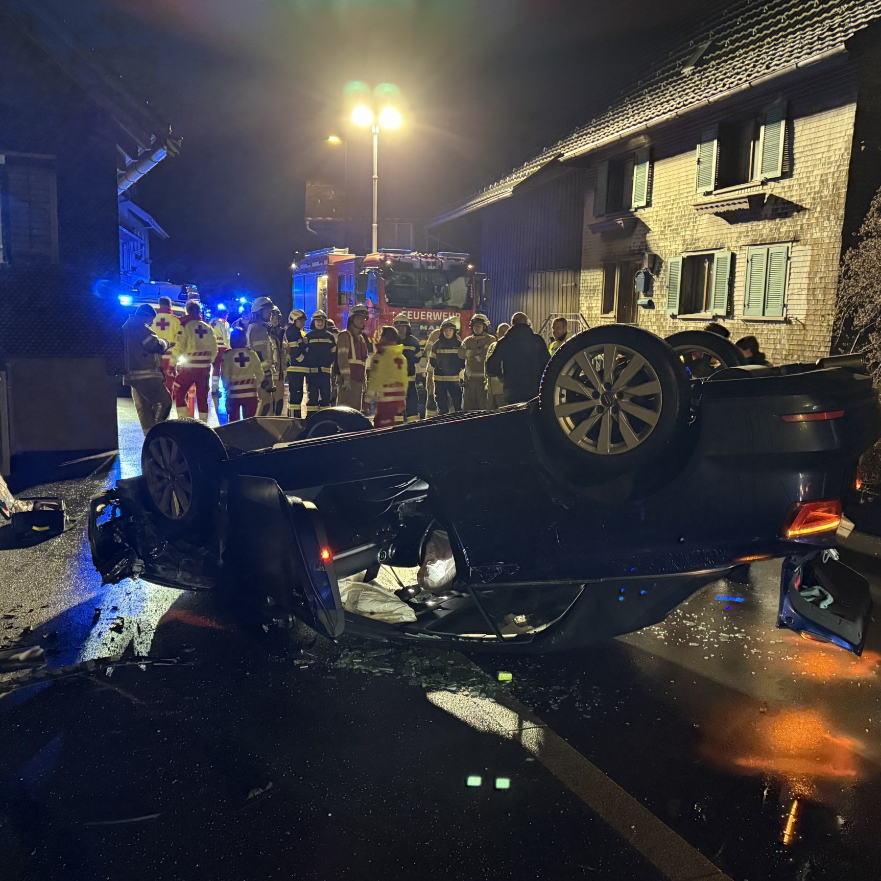 Die Haldengasse war vorübergehend nicht passierbar.