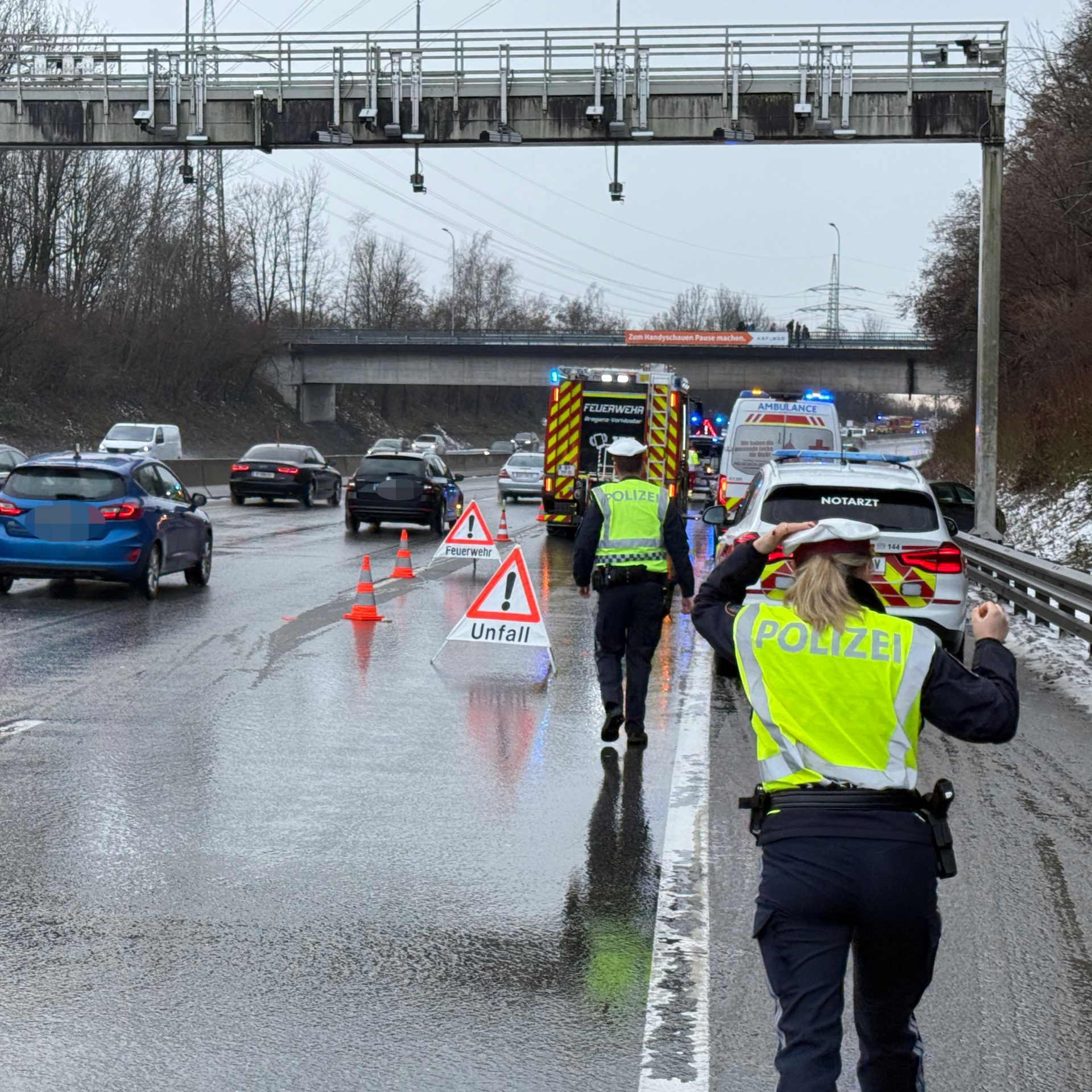 Einsatz auf der A14