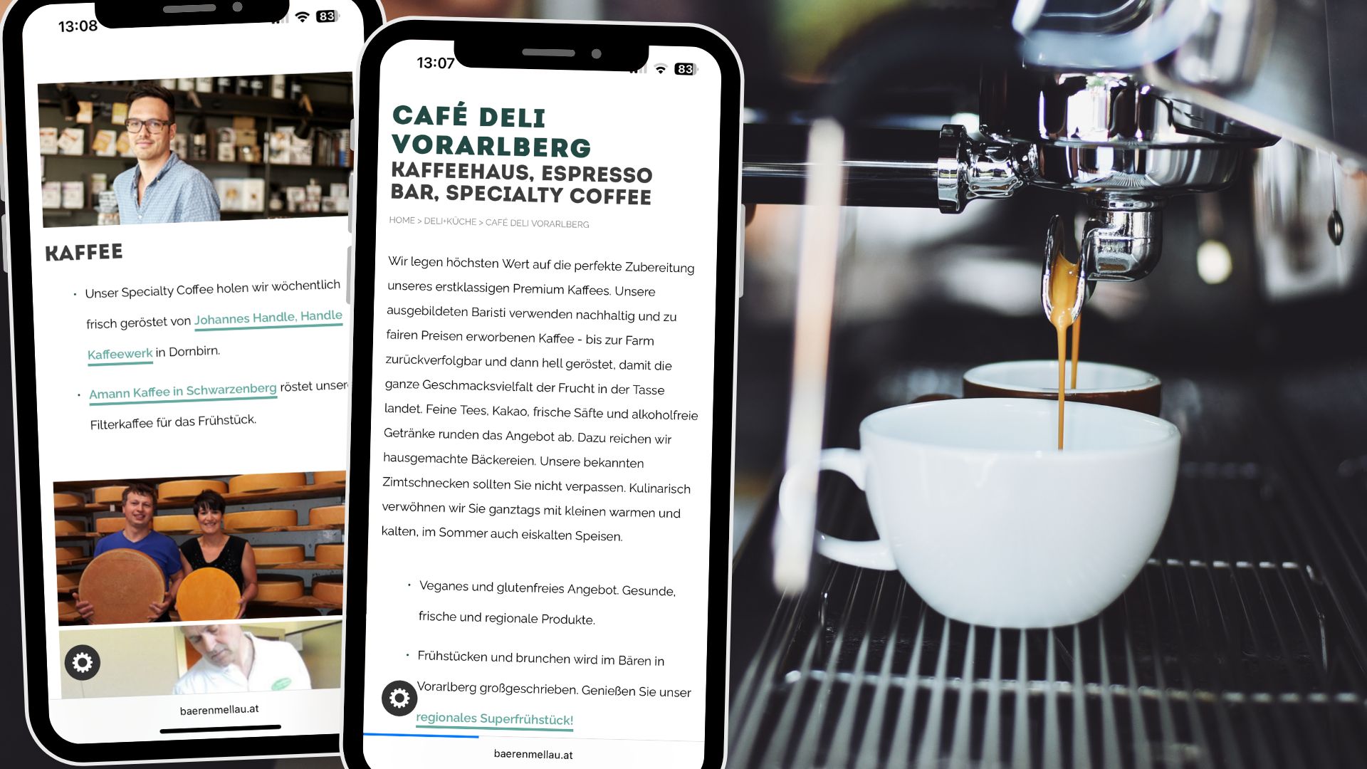 Ob Espresso, Cappuccino oder ein eiskalter Affogato – im Café Deli wird Kaffee zu einem Erlebnis, das alle Sinne anspricht. Ob Espresso, Cappuccino oder ein eiskalter Affogato – im Café Deli wird Kaffee zu einem Erlebnis, das alle Sinne anspricht.