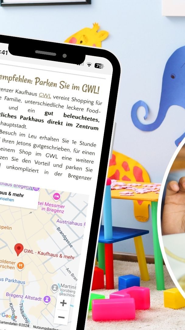 Das Leutbühel im Einkaufszentrum GWL in Bregenz begeistert mit einem familienfreundlichen Konzept.