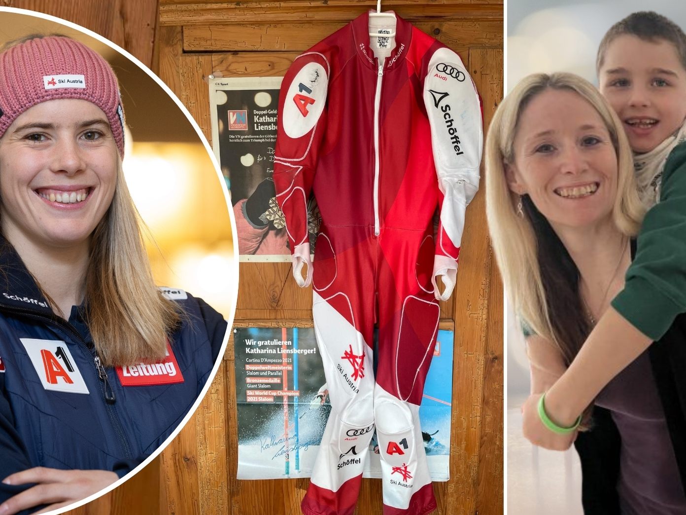 Versteigert wird ein signierter Rennanzug von Katharina Liensberger.