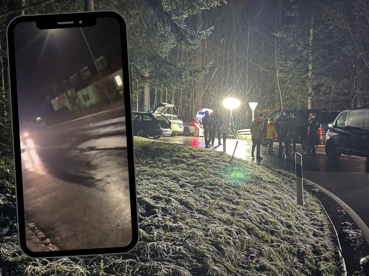 In der Nacht kam es zu einer wilden Verfolgungsjagd im Leiblachtal. In der Nacht kam es zu einer wilden Verfolgungsjagd im Leiblachtal.