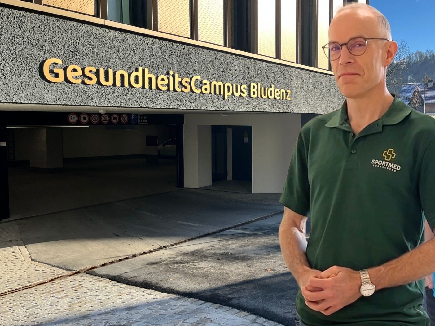 Stefan Heim und Armin Suckert geben Einblick in den neuen Gesundheitscampus Bludenz.