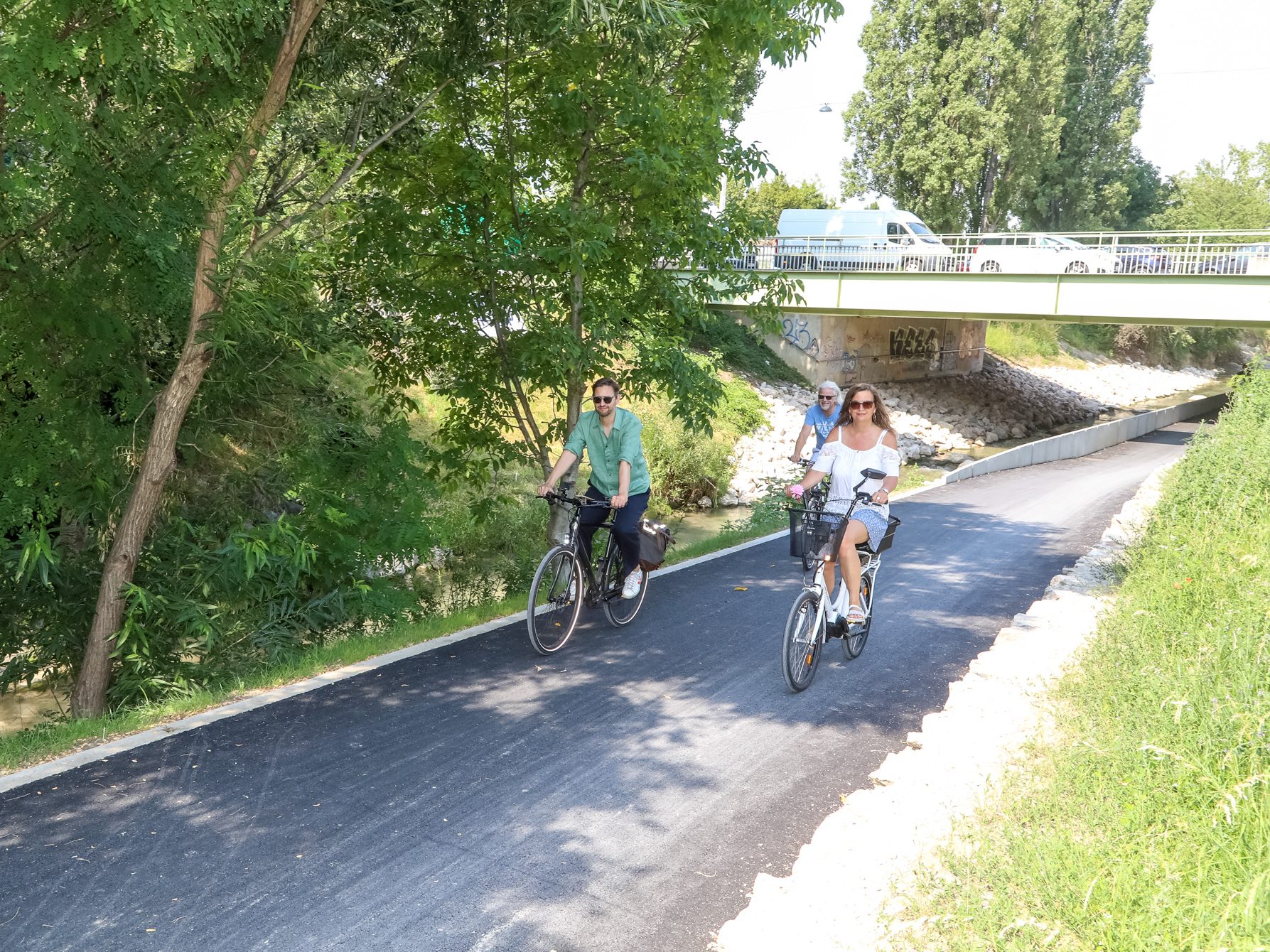 Der Radweg-Lückenschluss sorgt für ein sicheres Fahrvergnügen.