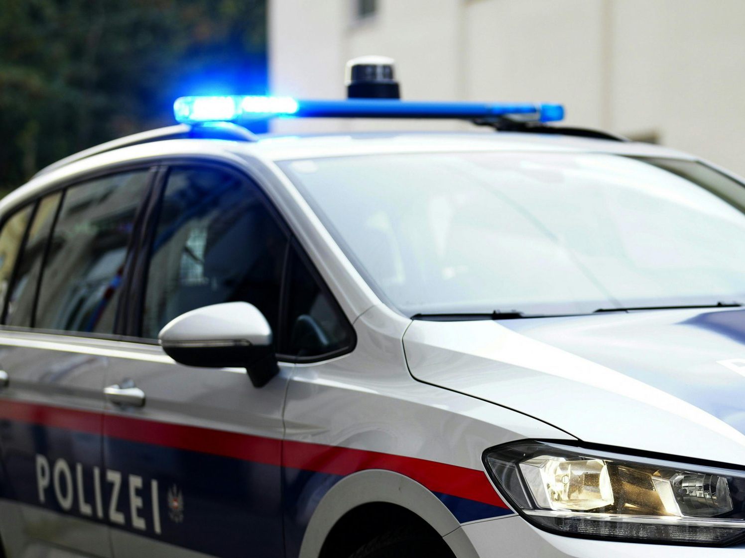 Eine Frau versuchte, einen geparkten Streifenwagen anzuzünden. Eine Frau versuchte, einen geparkten Streifenwagen anzuzünden.