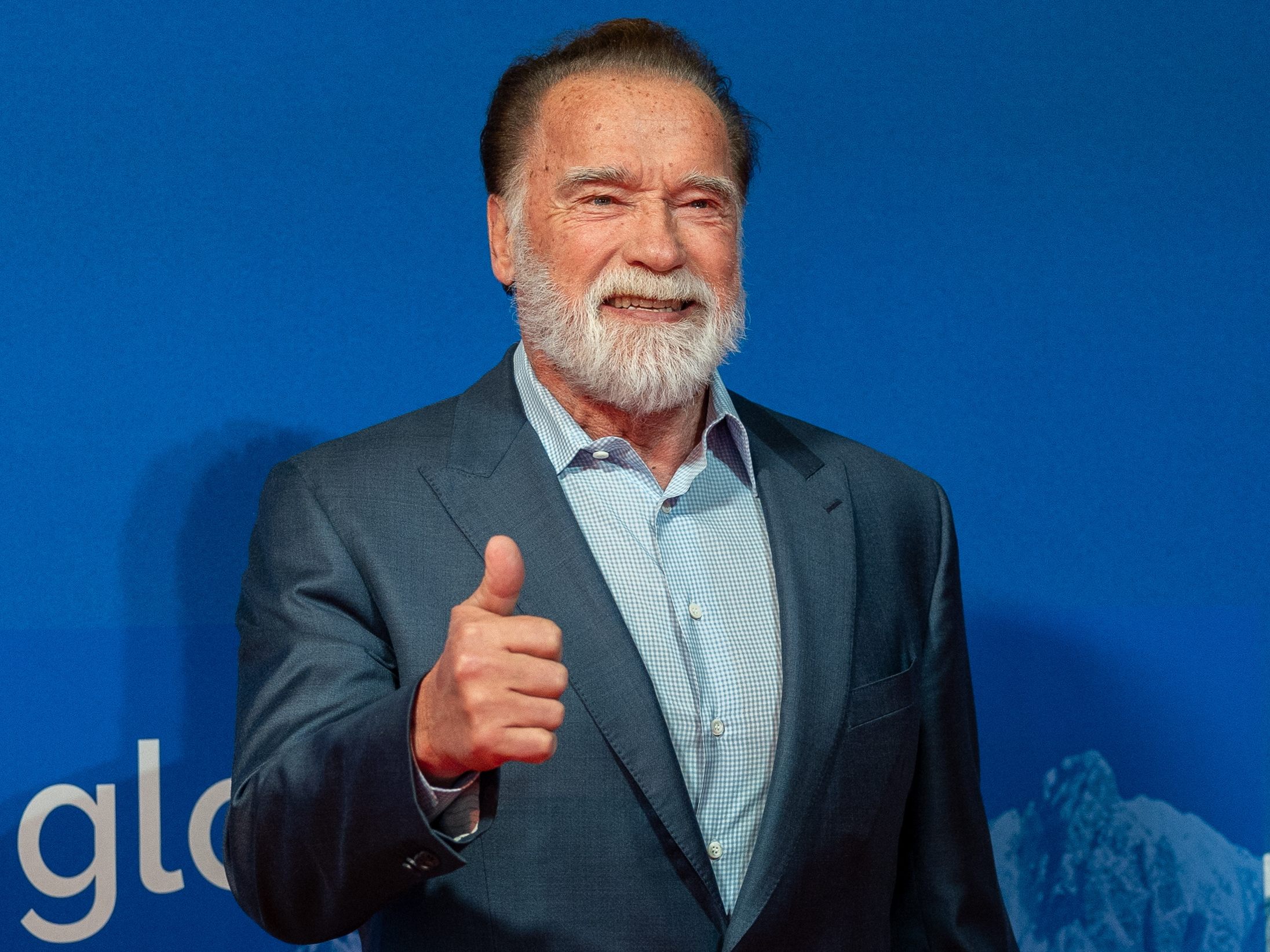 Arnold Schwarzenegger während dem Red Carpet zum "Special Dinner for Climate Action - Charity Auktion".