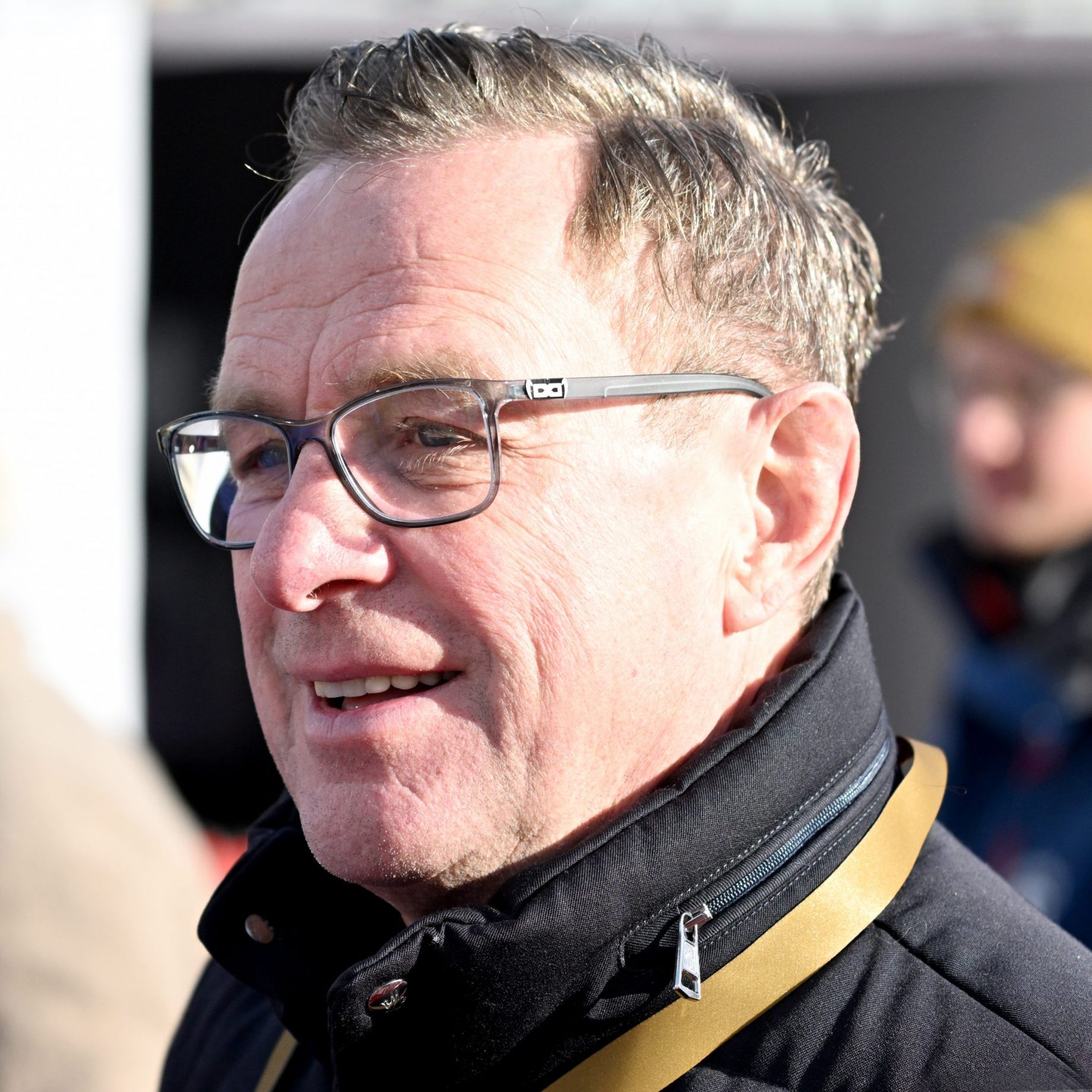 ÖFB-Teamchef Ralf Rangnick beim Ski-Weltcup in Kitzbühel.
