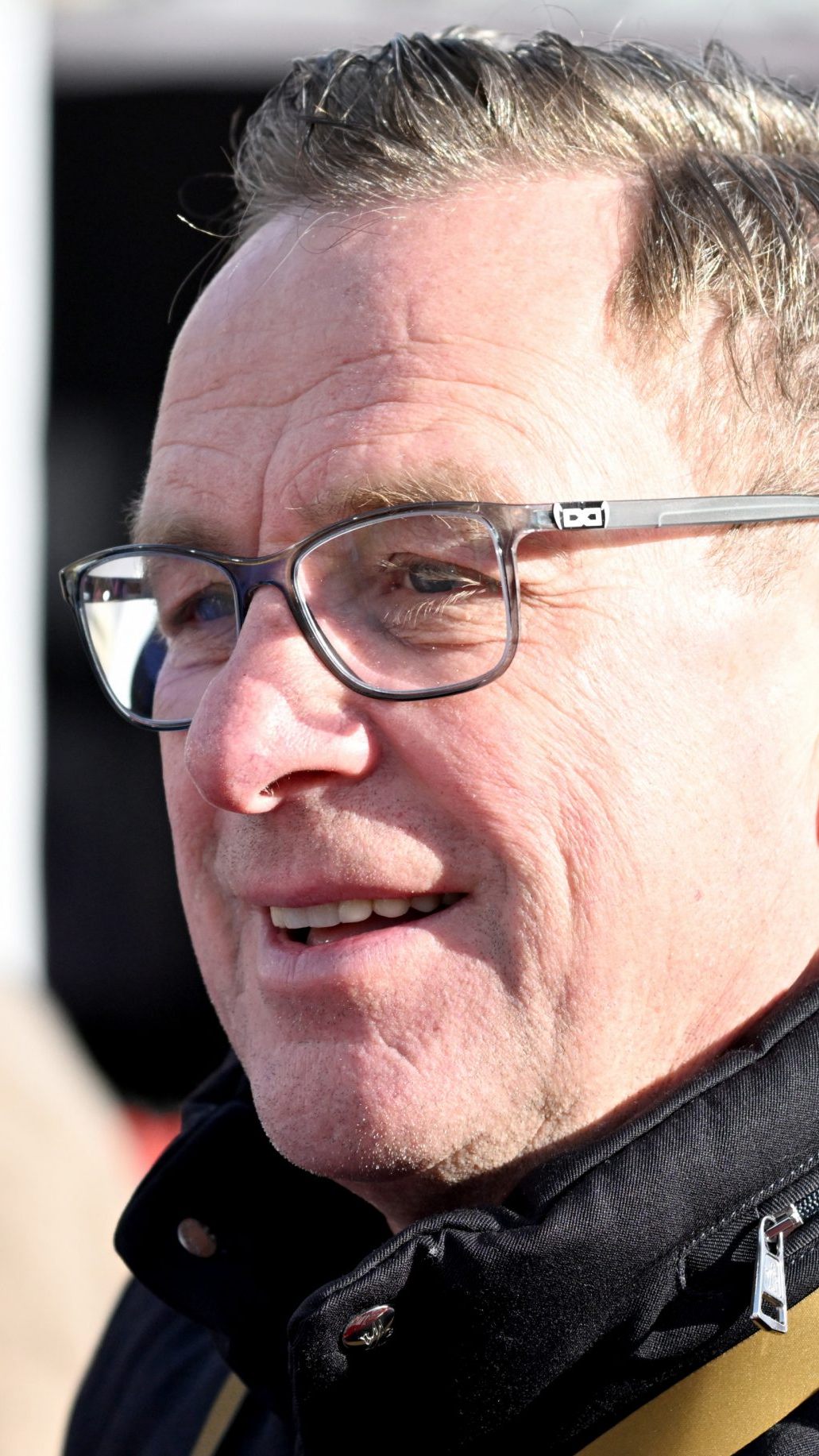 ÖFB-Teamchef Ralf Rangnick beim Ski-Weltcup in Kitzbühel.