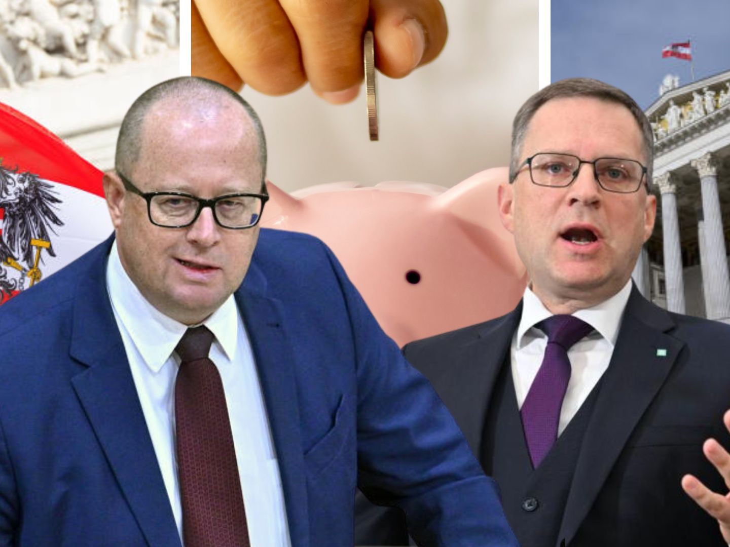 FPÖ und ÖVP stellen ihren Budgetplan vor.