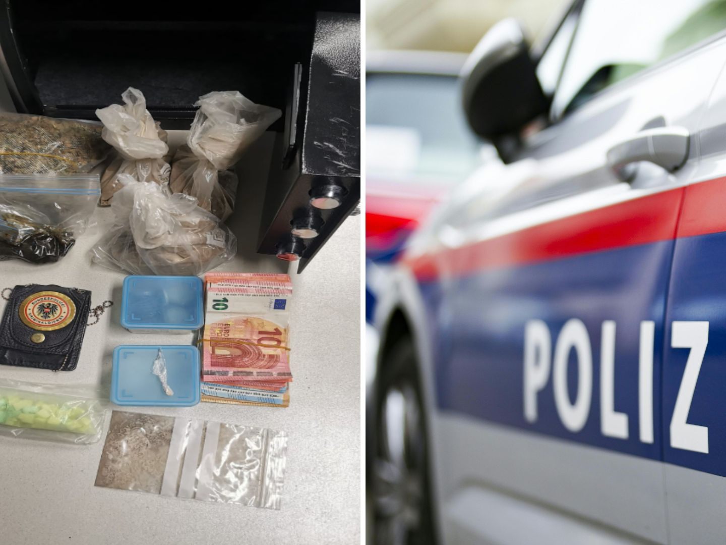 In Wien-Landstraße wurde unter anderem Bargeld sichergestellt. In Wien-Landstraße wurde unter anderem Bargeld sichergestellt.