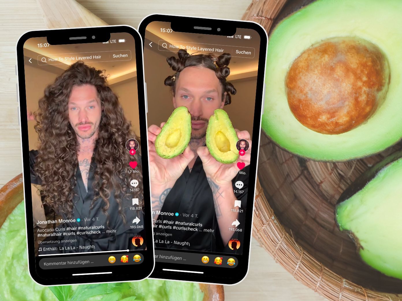 Avocado als Nährstoff für Haare.