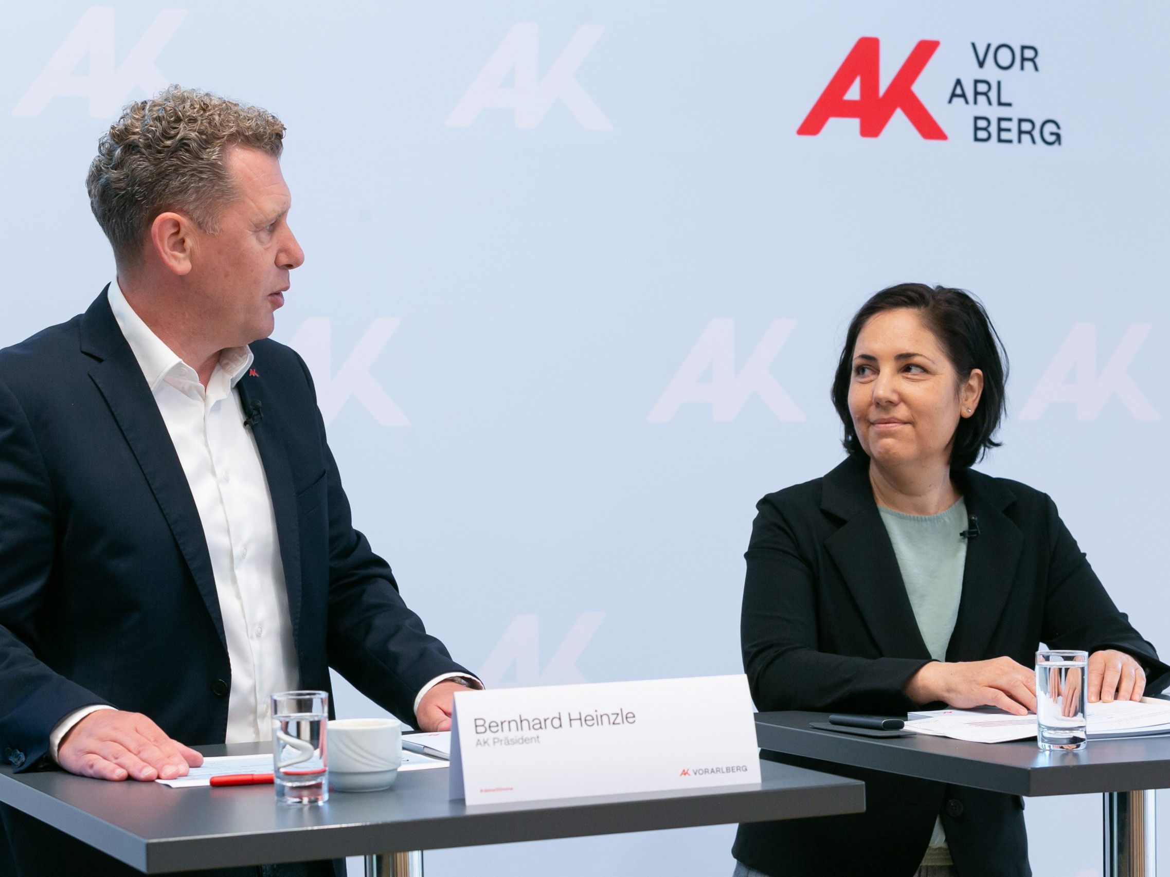 Bernhard Heinzle und Ulrike Stadelmann. Bernhard Heinzle und Ulrike Stadelmann.
