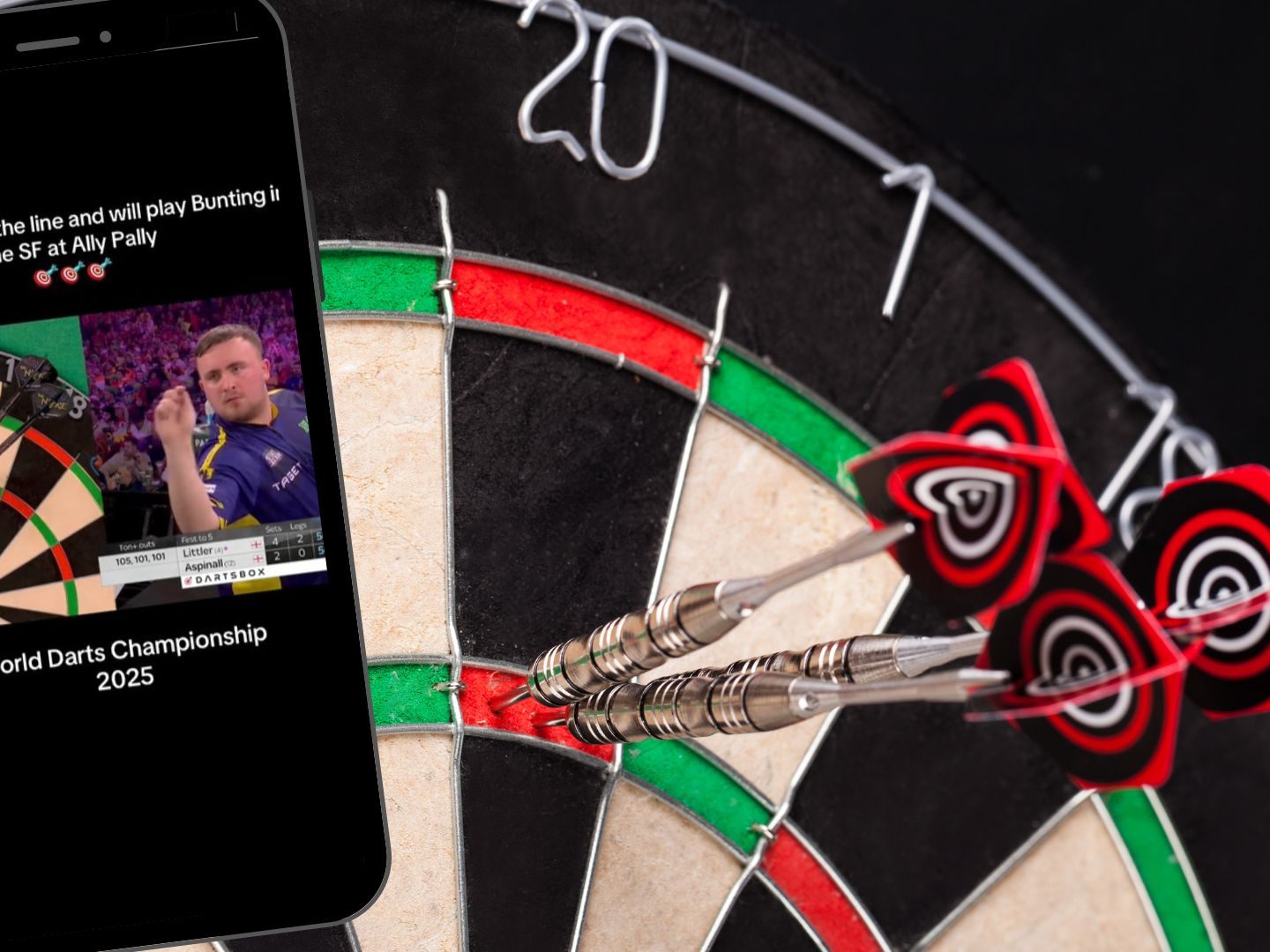 Luke Littler steht im Darts-WM-Halbfinale. Luke Littler steht im Darts-WM-Halbfinale.