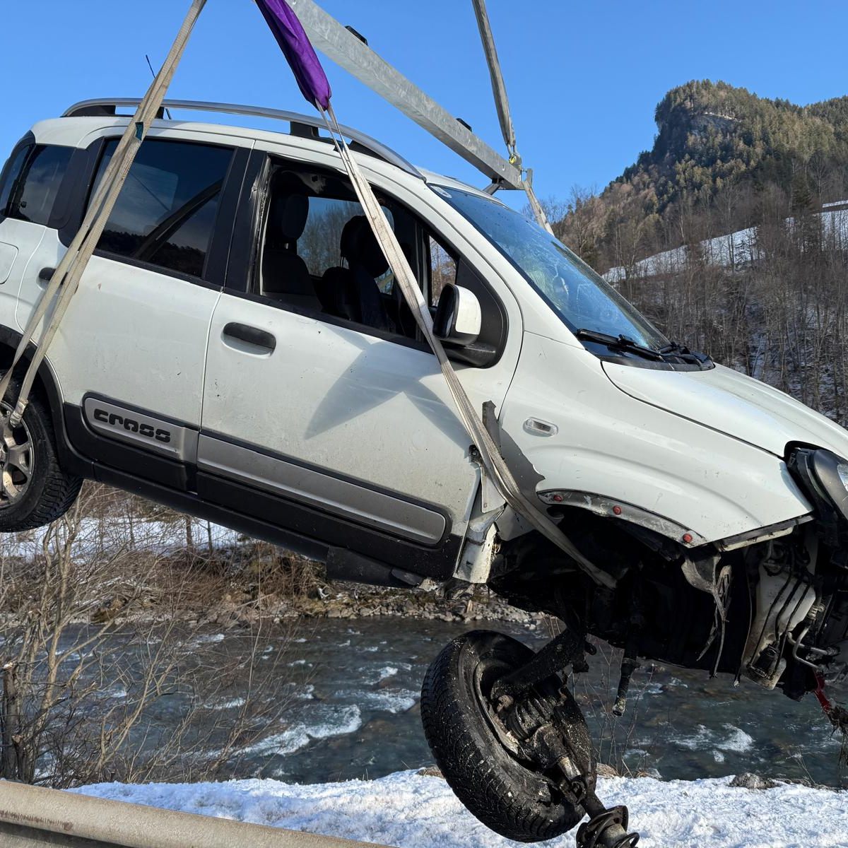 Eine 21-Jährige hatte am Samstag Glück im Unglück.