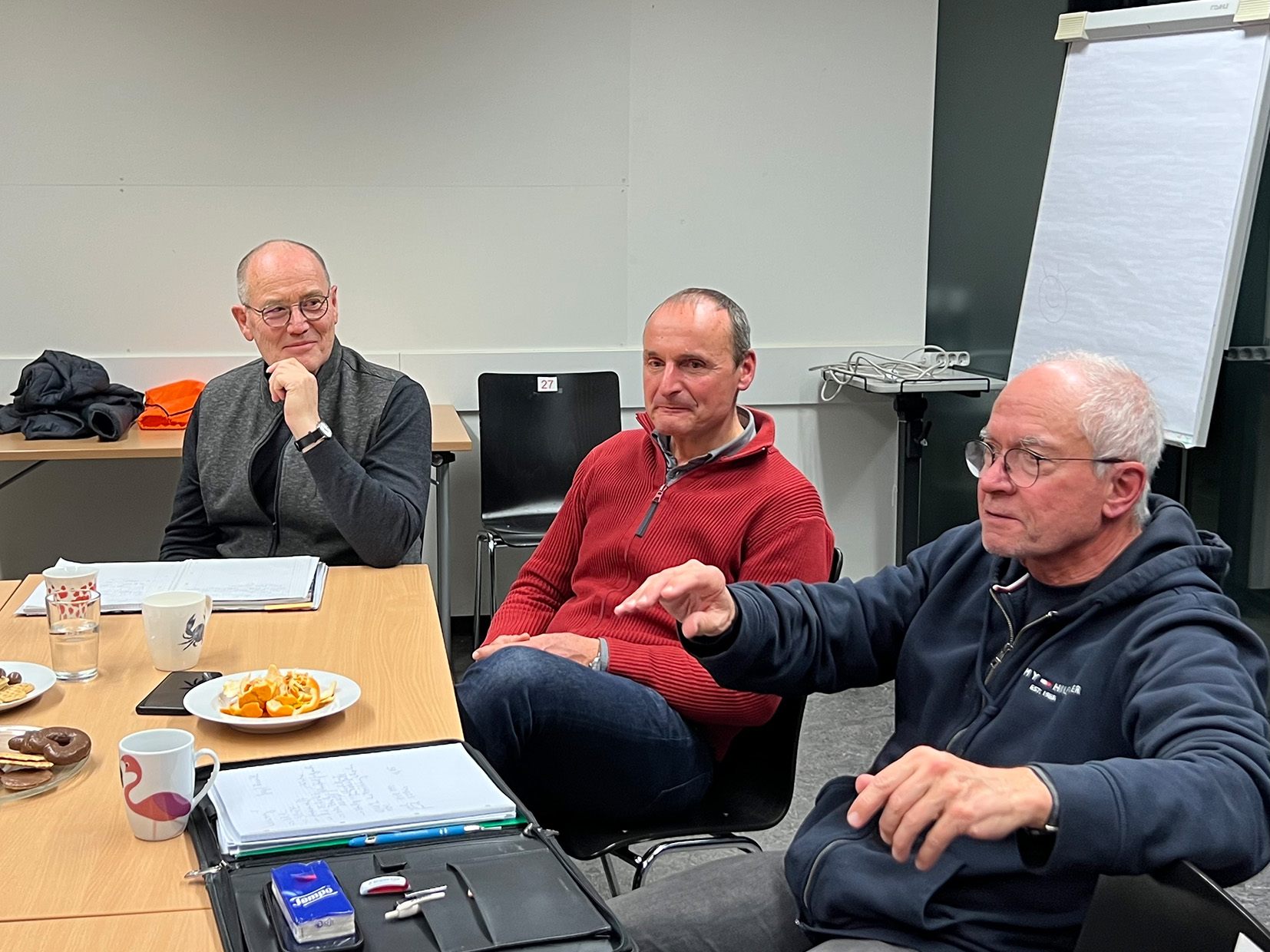 Franz Rüf (li) erläuterte die Projekte Franz Rüf (li) erläuterte die Projekte