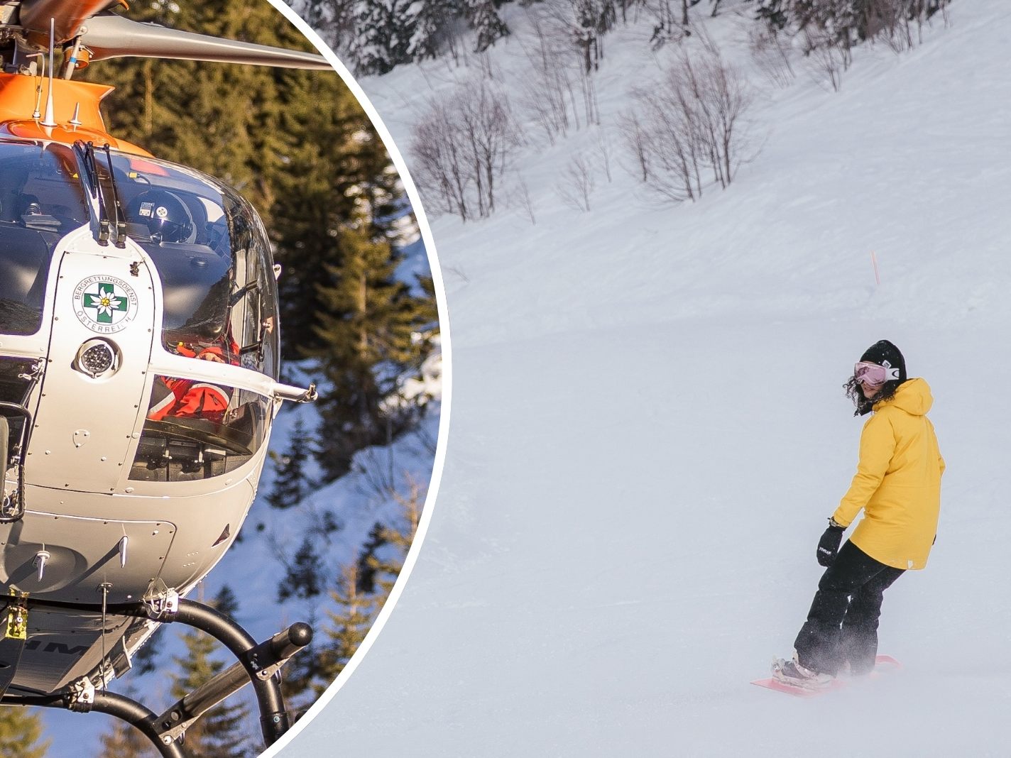 Für den Snowboarder ging es nur mehr per Bergetau des "Gallus 2" weiter. (Symbolbild) Für den Snowboarder ging es nur mehr per Bergetau des "Gallus 2" weiter. (Symbolbild)