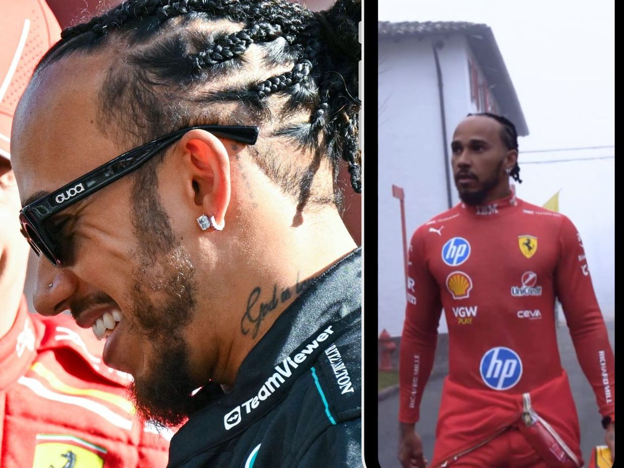 Hamilton drehte auf Ferrari's hauseigener Rennstrecke die ersten Kilometer für die Scuderia.
