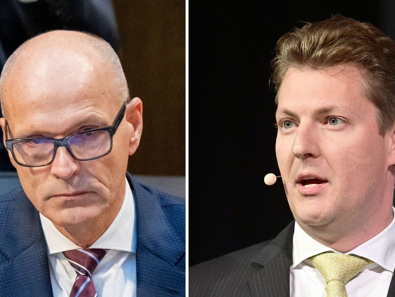 Die FPÖ-NationalratsabgeordnetenHarald Stefan und Markus Tschank.