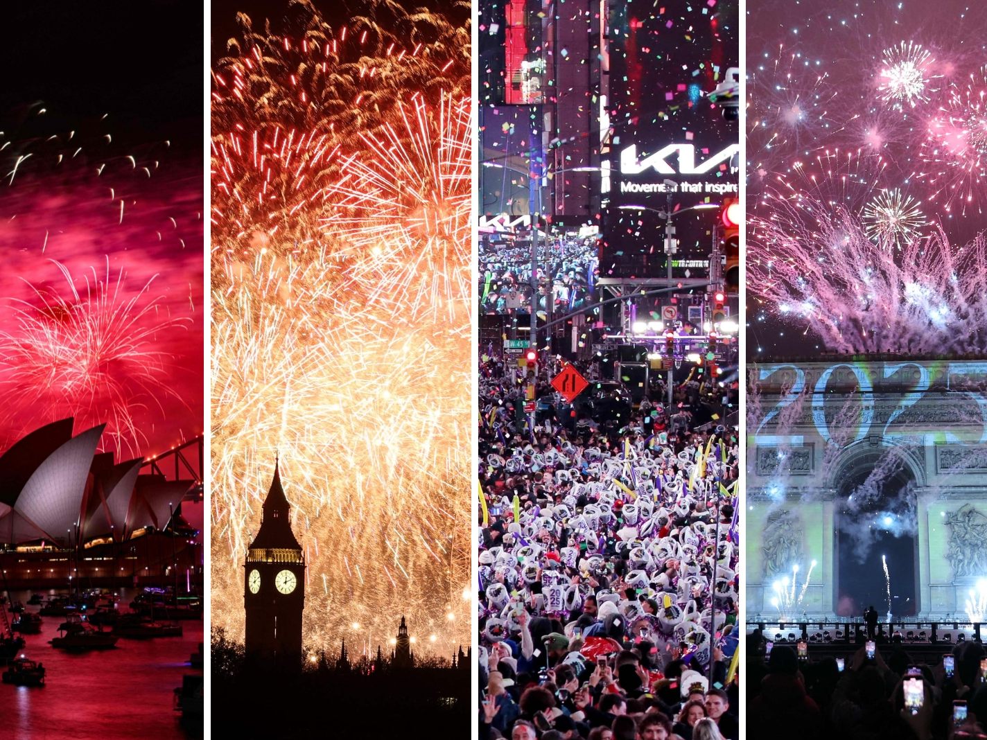 Viele der großen Welt-Metropolen verzichteten nicht auf ein Feuerwerk.